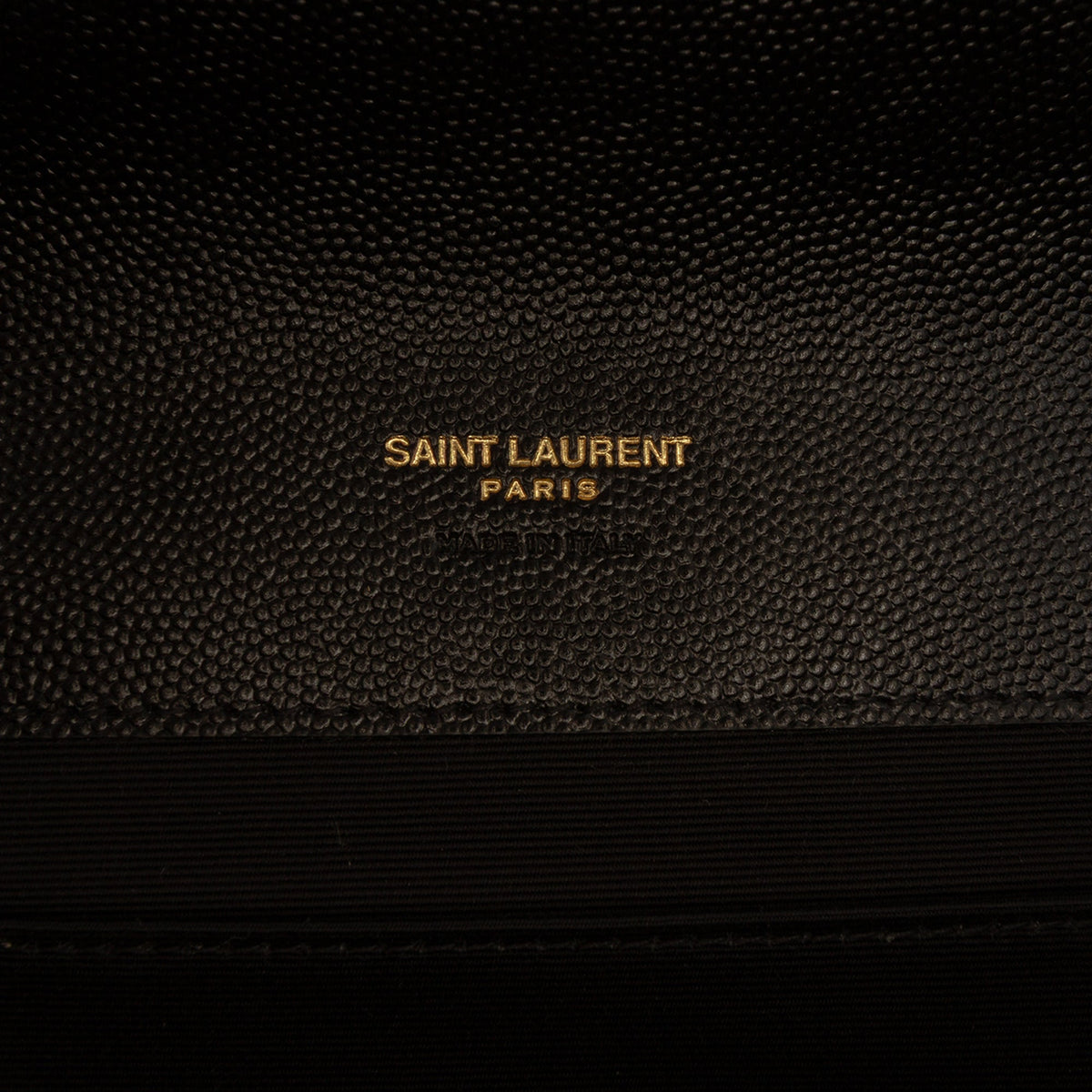 Saint Laurent Grain De Poudre Matelasse Cassandre Flap Pouch