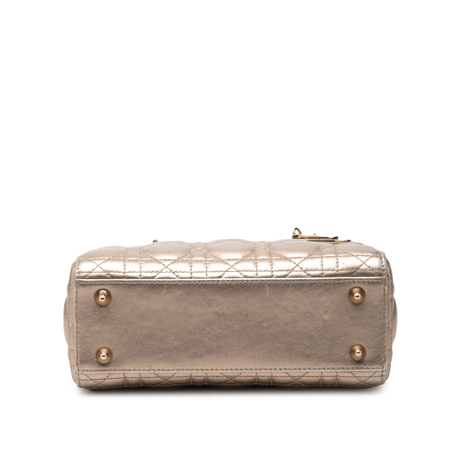 Dior Small Metallic Lambskin Cannage My ABCDior Lady Dior