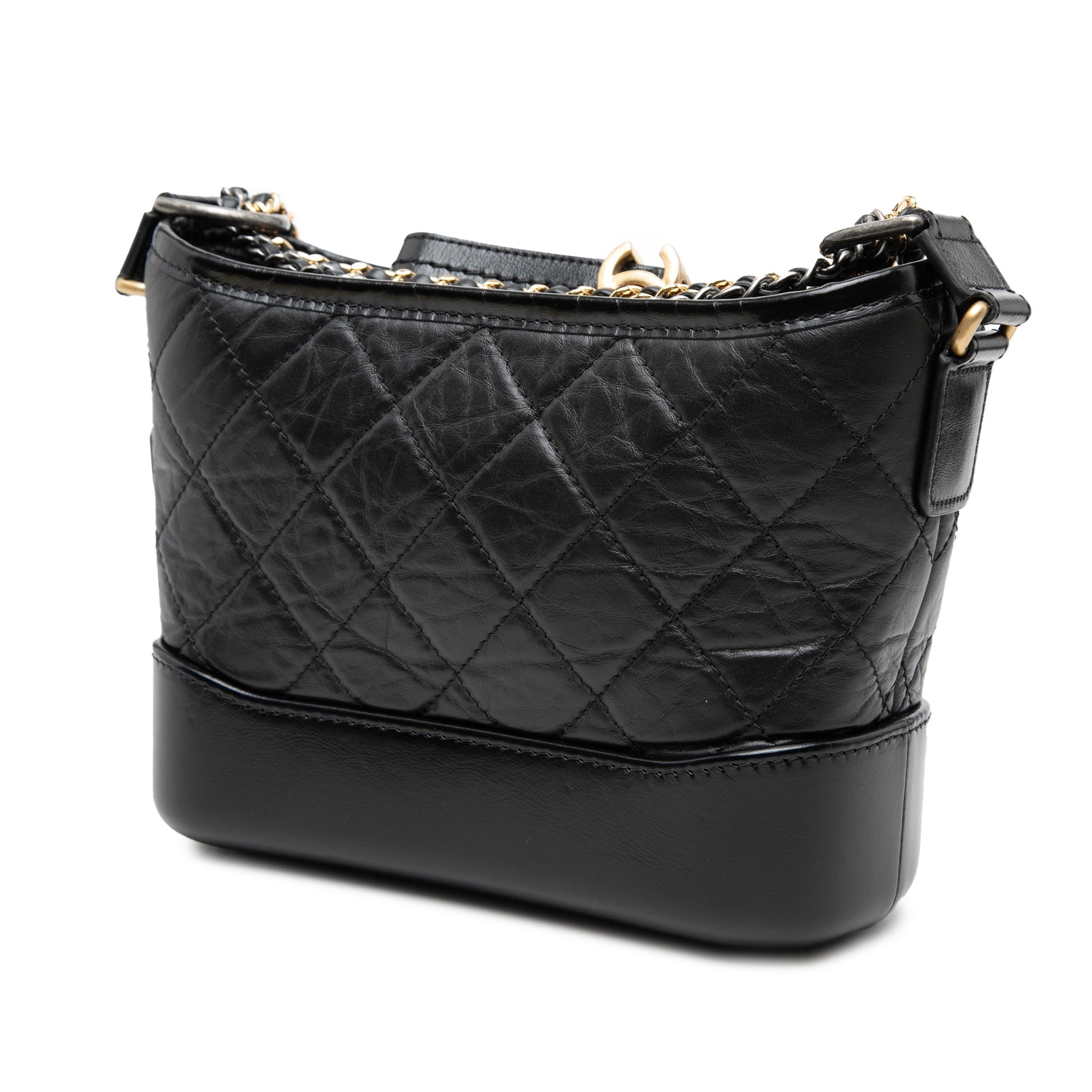 Chanel Small Quilted Aged Calfskin Gabrielle Hobo