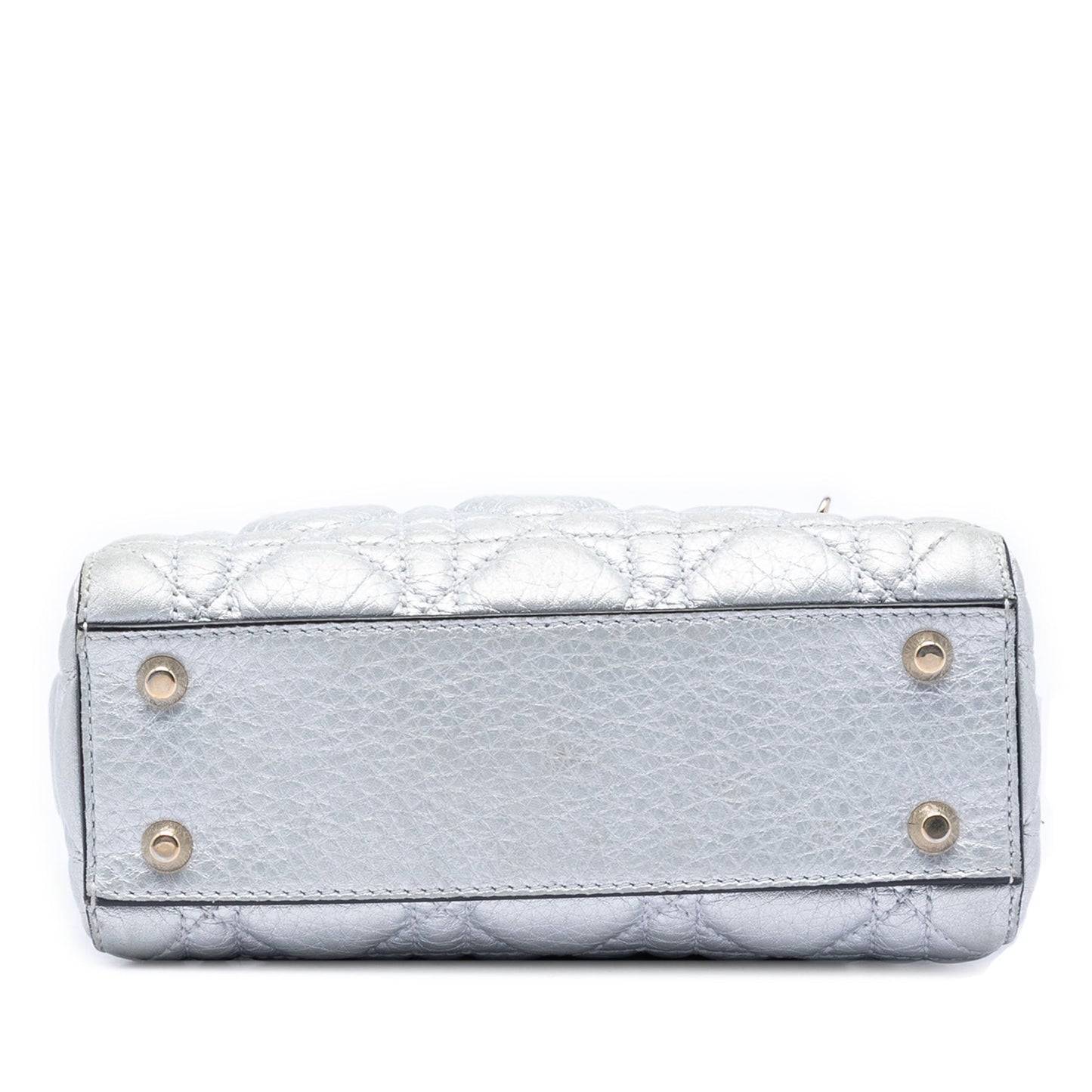 Dior Mini Metallic Calfskin Cannage Supple Lady Dior