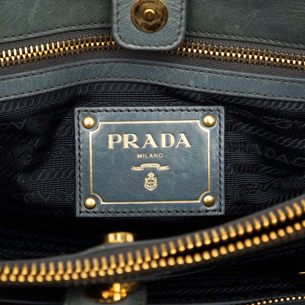 Prada Vitello Shine Satchel