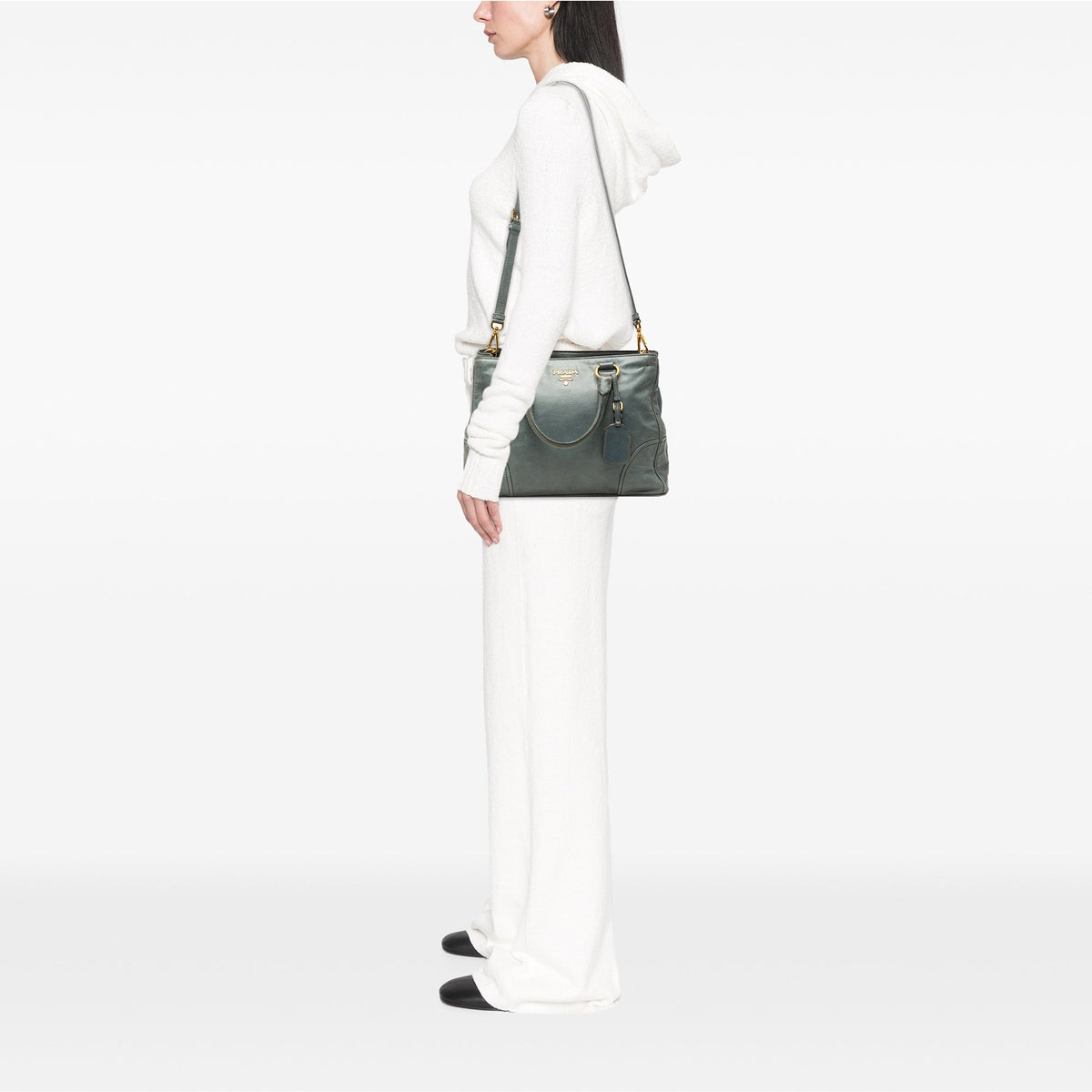 Prada Vitello Shine Satchel