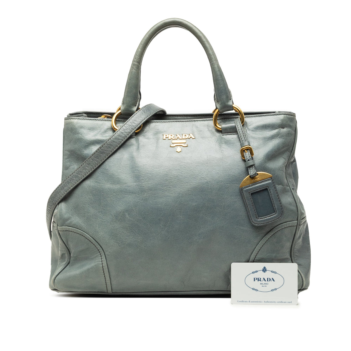 Prada Vitello Shine Satchel