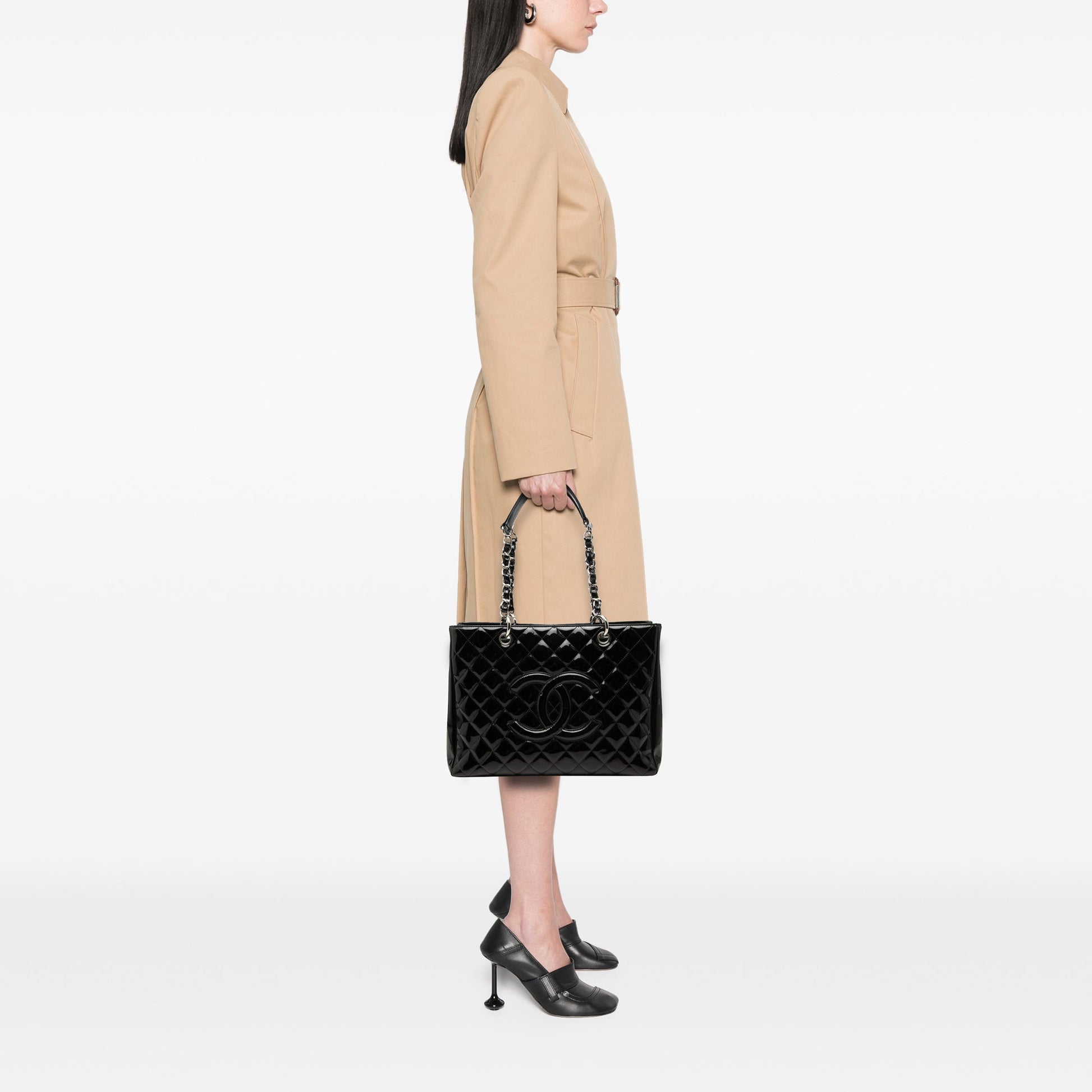 Chanel Patent Grand Shopping Tote