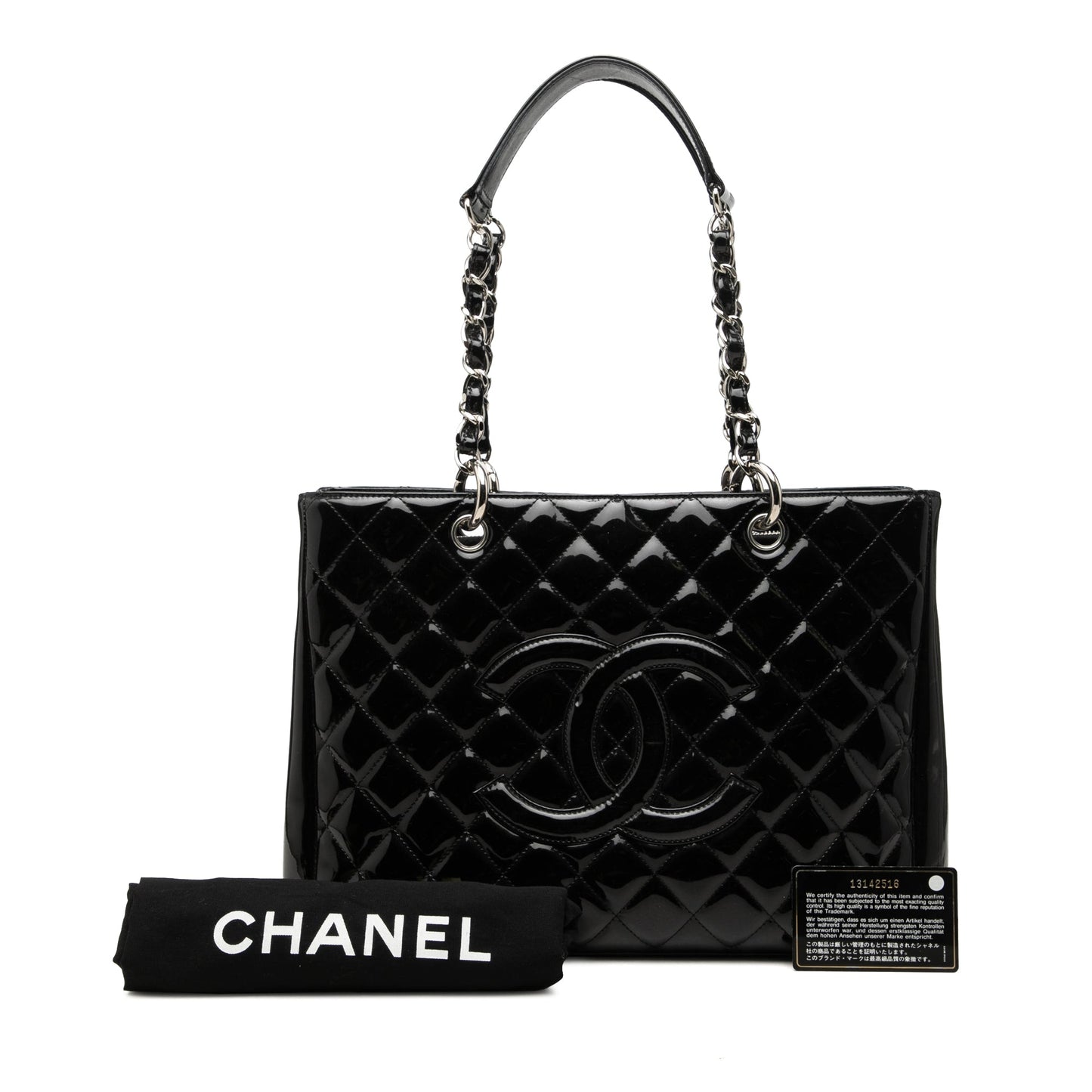 Chanel Patent Grand Shopping Tote