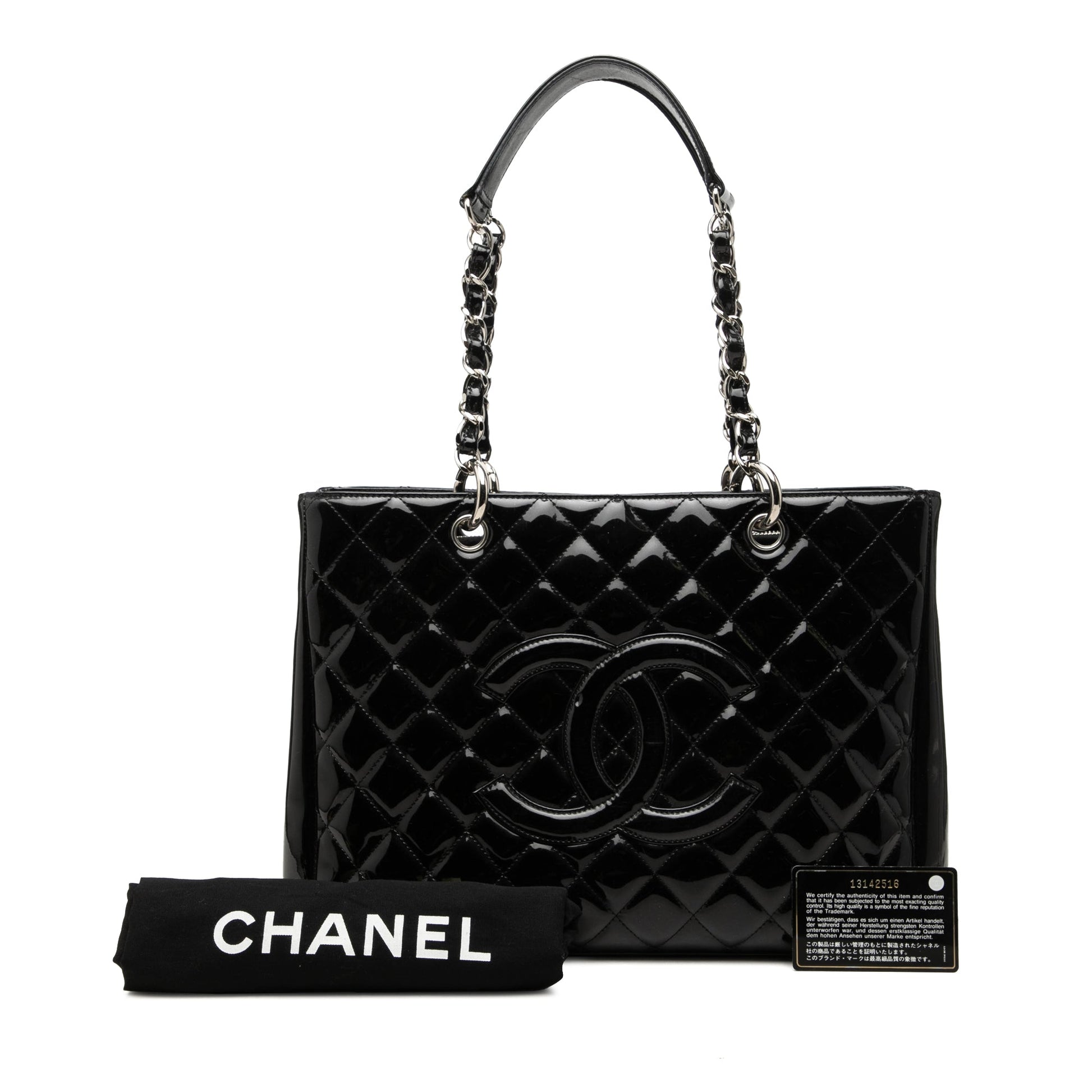 Chanel Patent Grand Shopping Tote