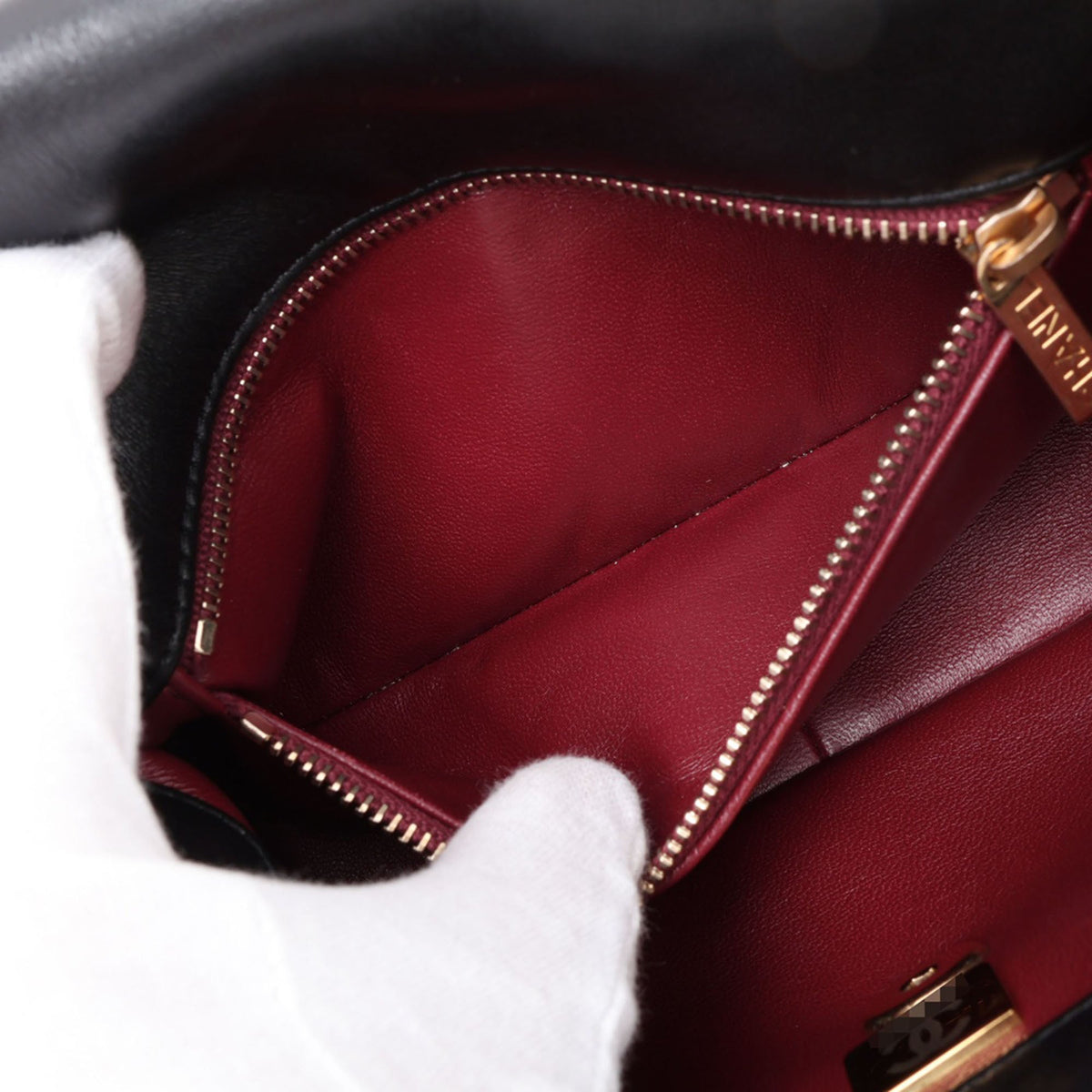 Chanel CC Quilted Lambskin Bead Single Flap — Black