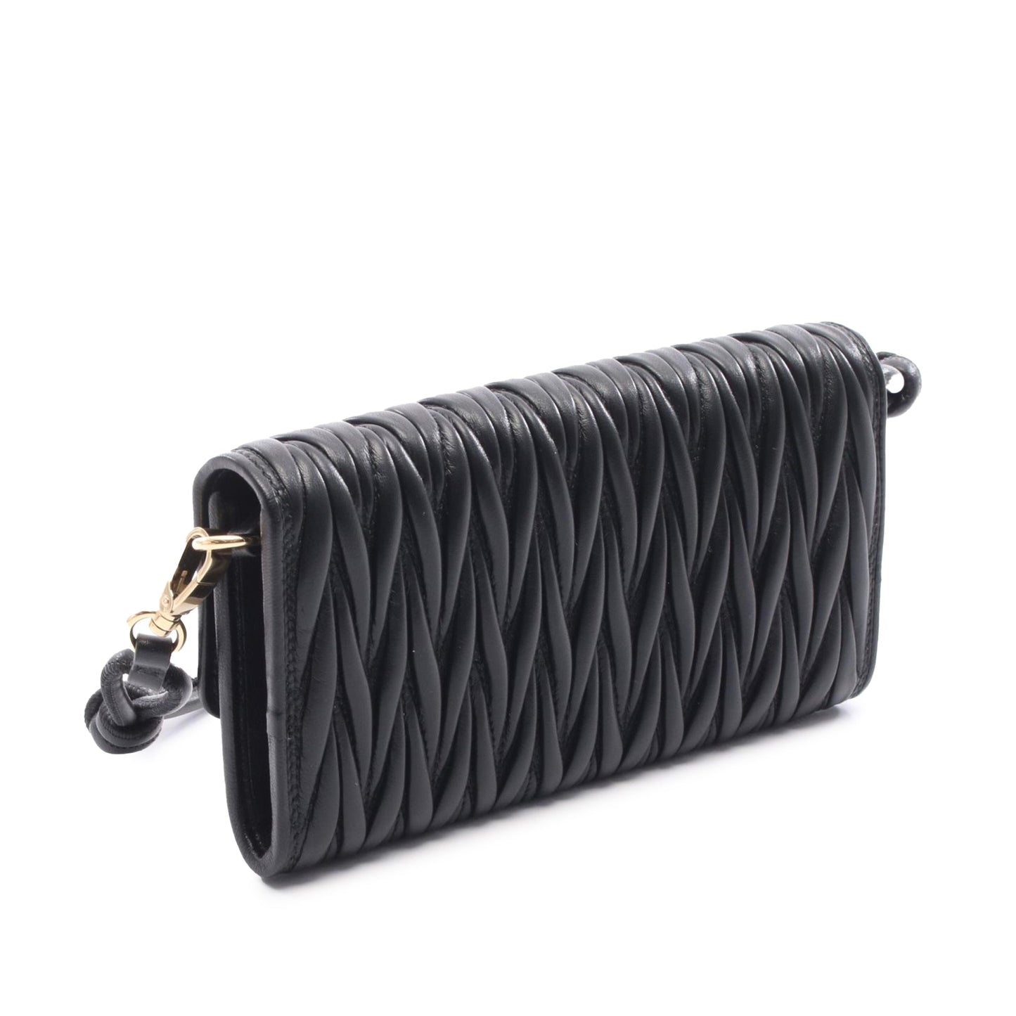 Miu Miu Matellase Nappa Wallet On Chain