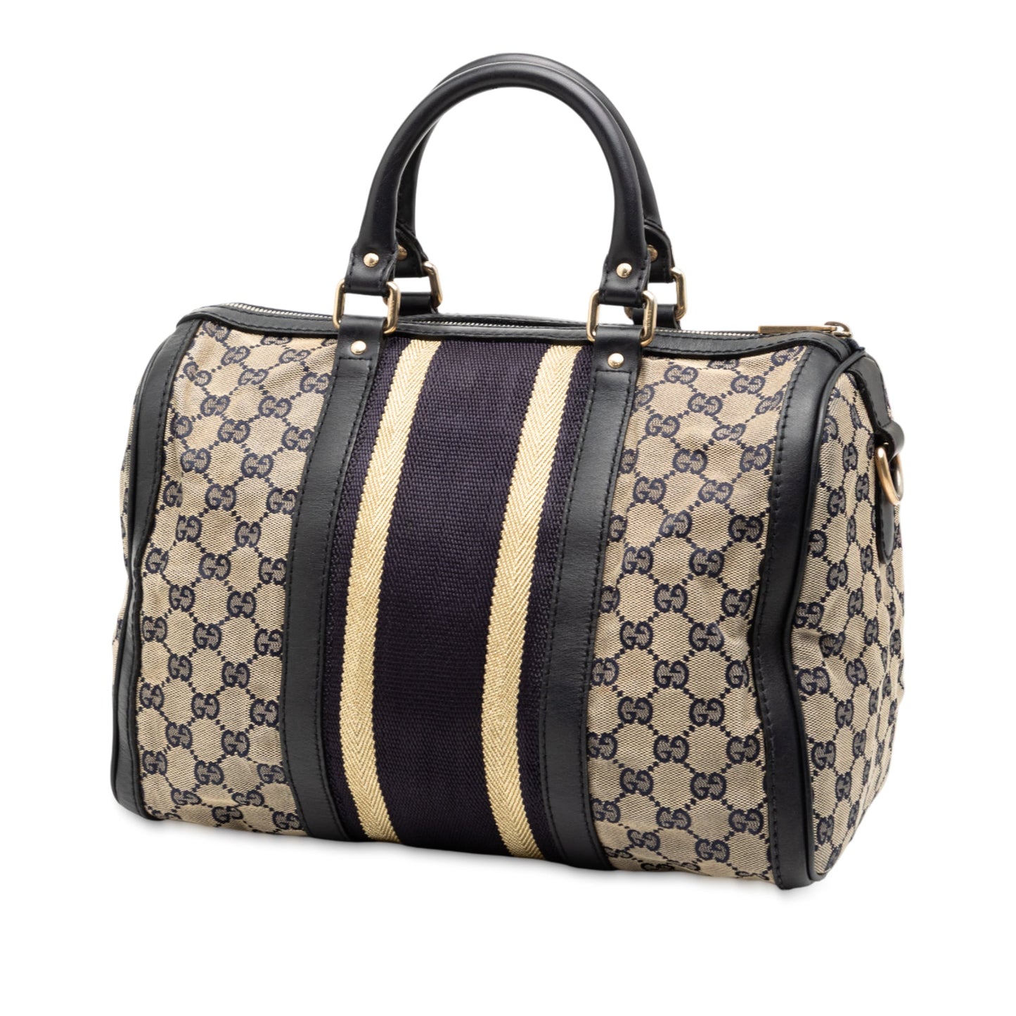Gucci Medium GG Canvas Web Joy Boston Bag