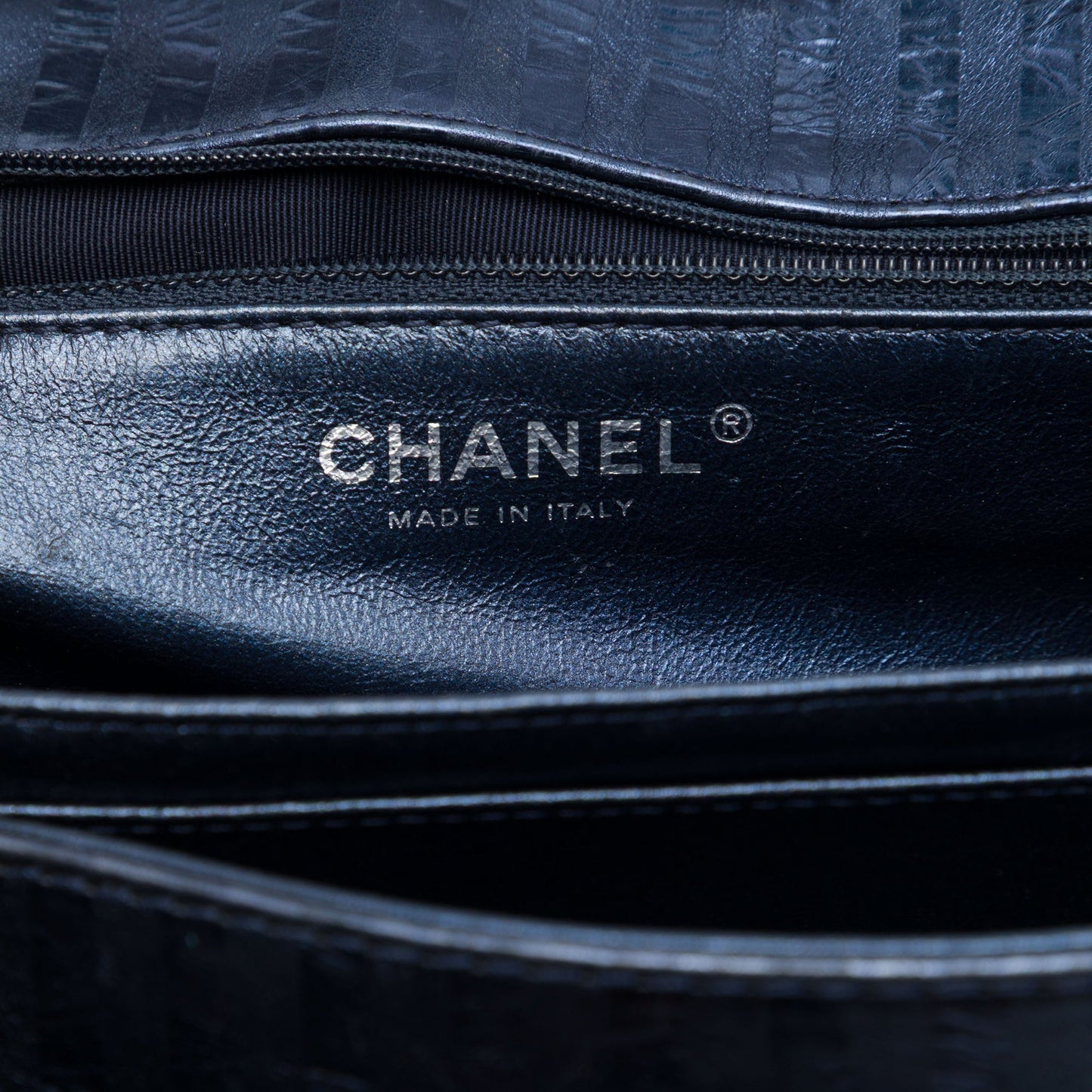 Chanel Quilted Metallic Striped Aged Calfskin Reissue 2.55 Accordion Flap 225