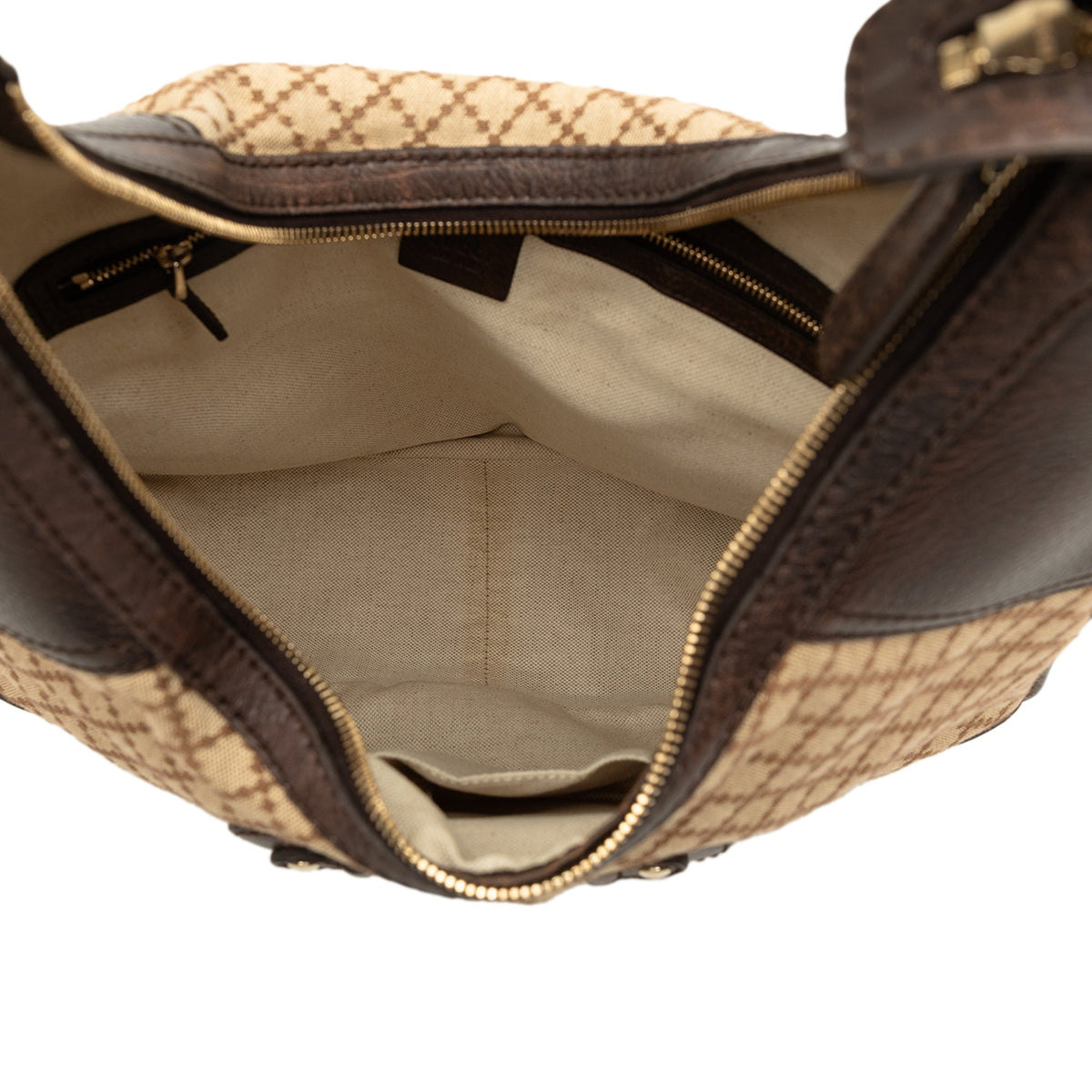 Gucci Diamante Canvas Catherine Shoulder Bag