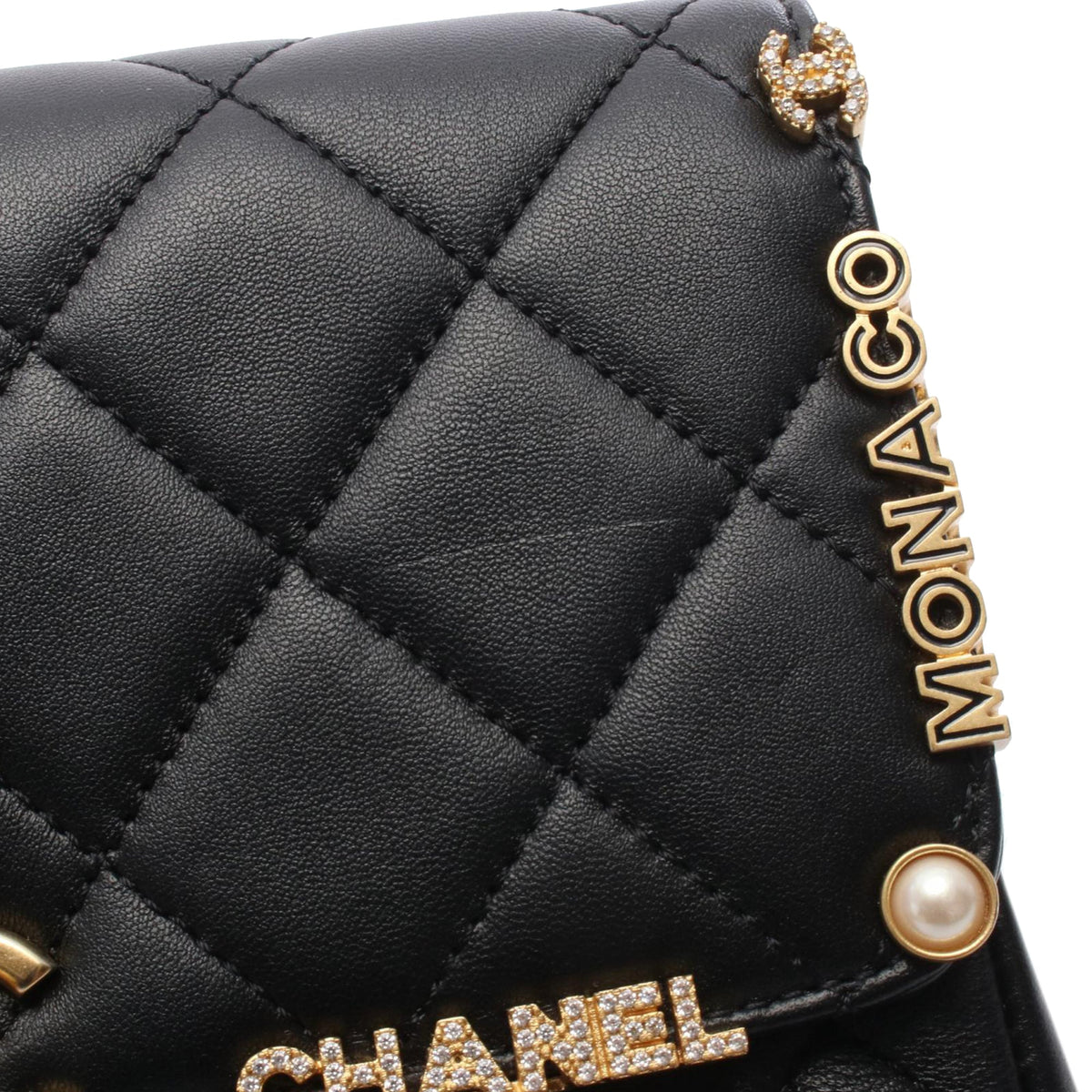 Chanel Mini Quilted Lambskin Paris Monaco Flap