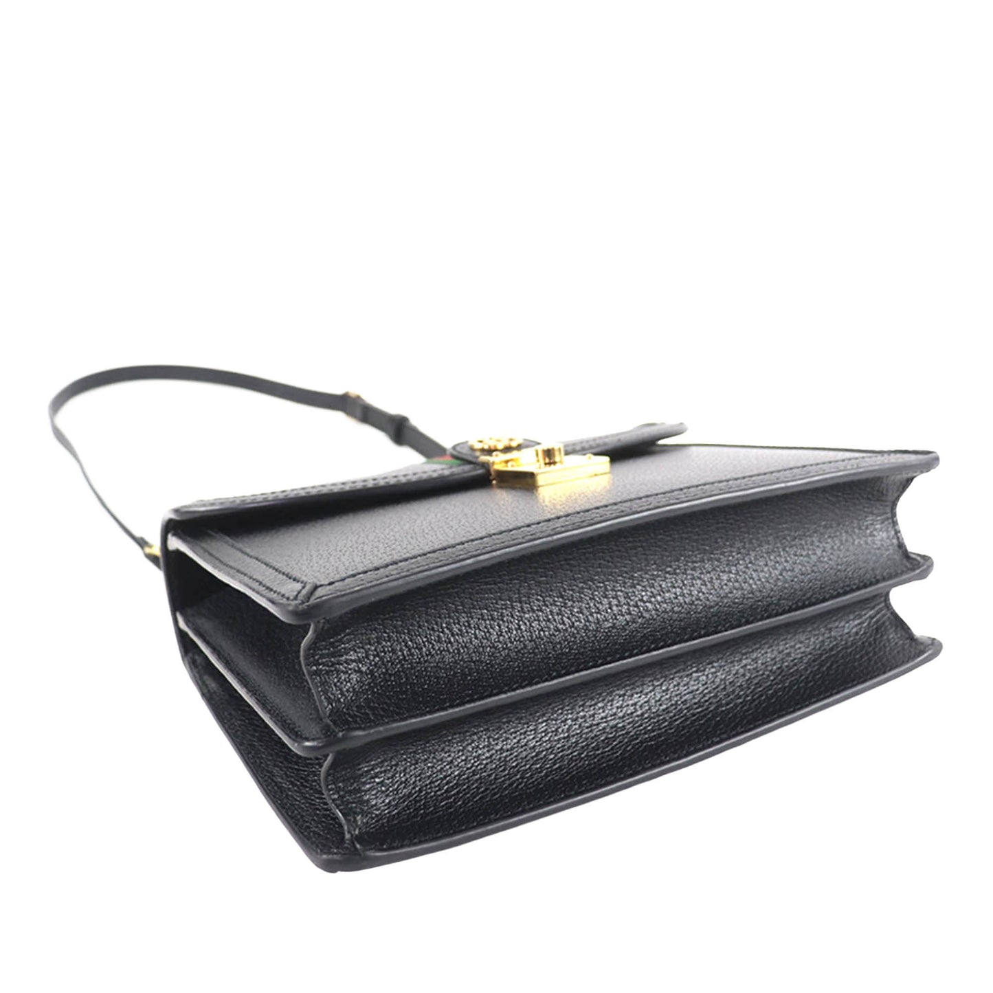 Gucci Small Calfskin Web Ophidia Top Handle Flap