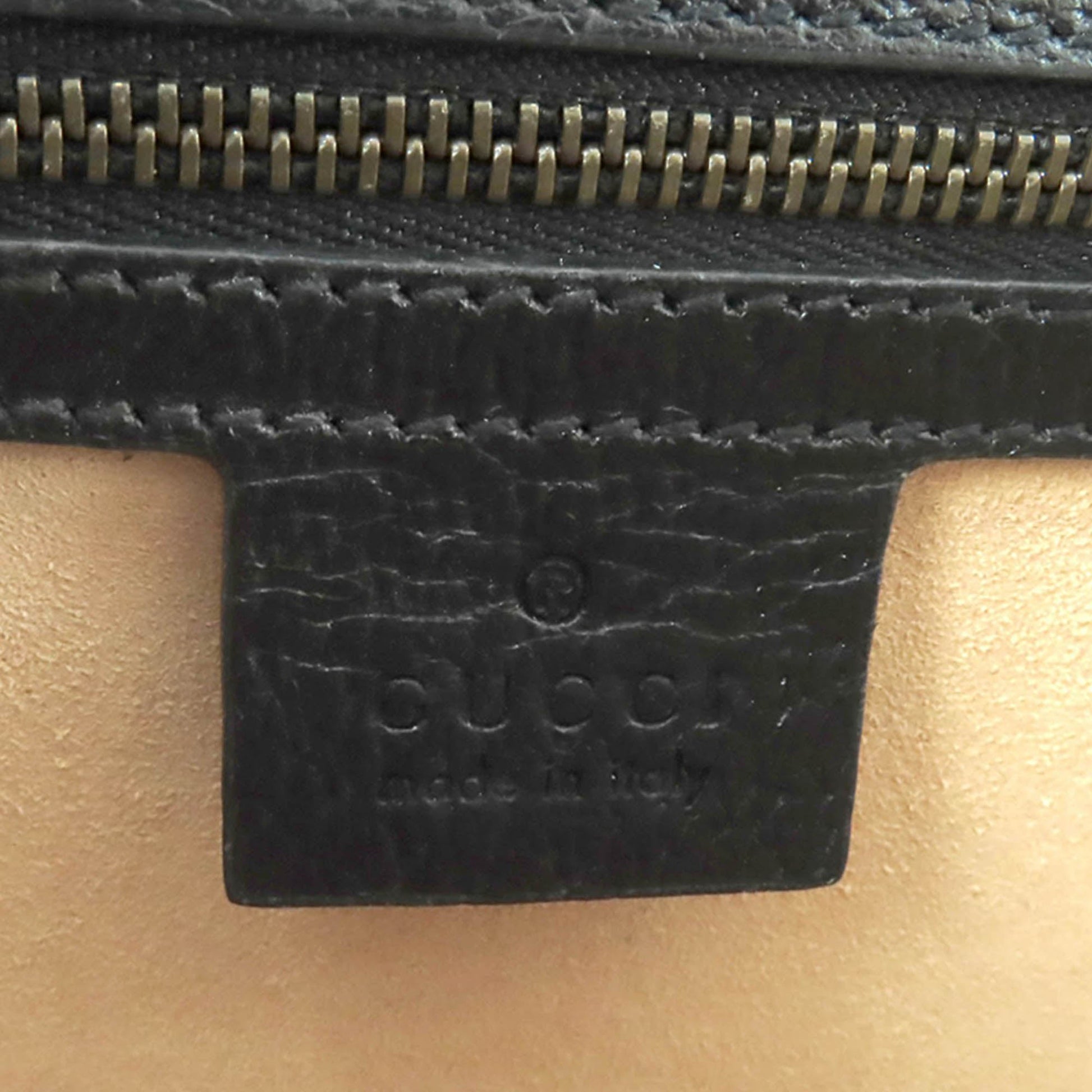 Gucci Small Calfskin Web Ophidia Top Handle Flap
