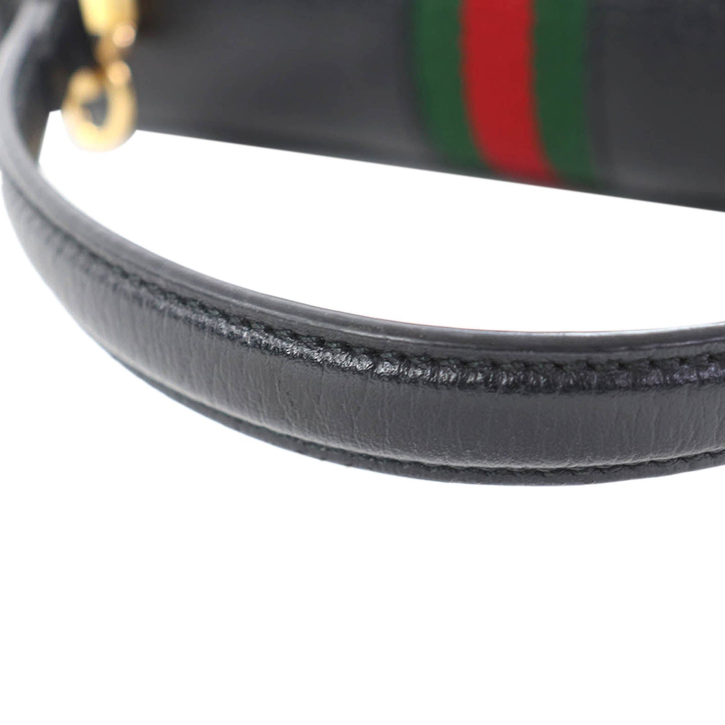 Gucci Small Calfskin Web Ophidia Top Handle Flap
