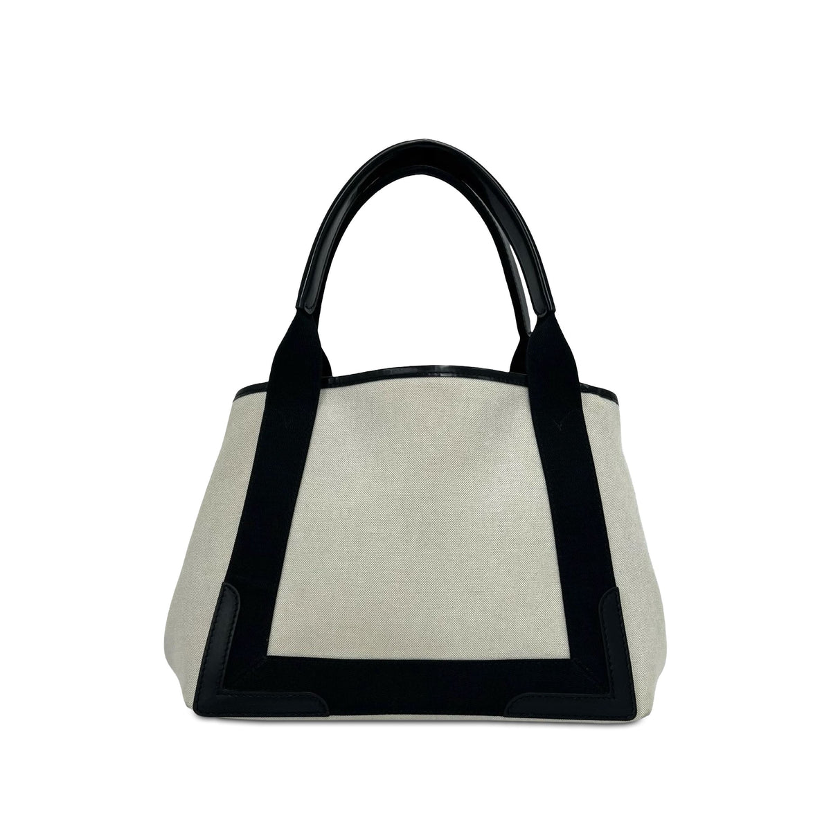 Balenciaga Canvas Navy Cabas Satchel XS — Brown