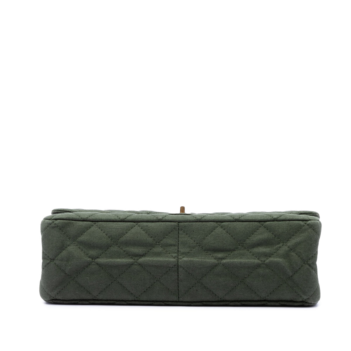Chanel Quilted Jersey Reissue 2.55 Double Flap 227 — Green