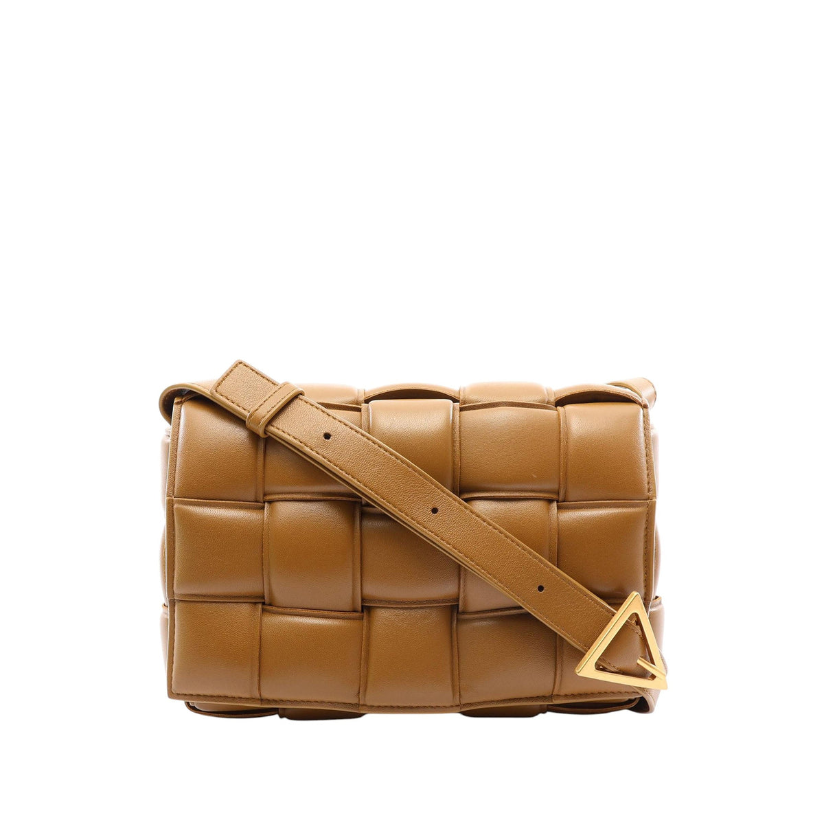 Bottega Veneta Nappa Intrecciato Padded Cassette Crossbody — Brown