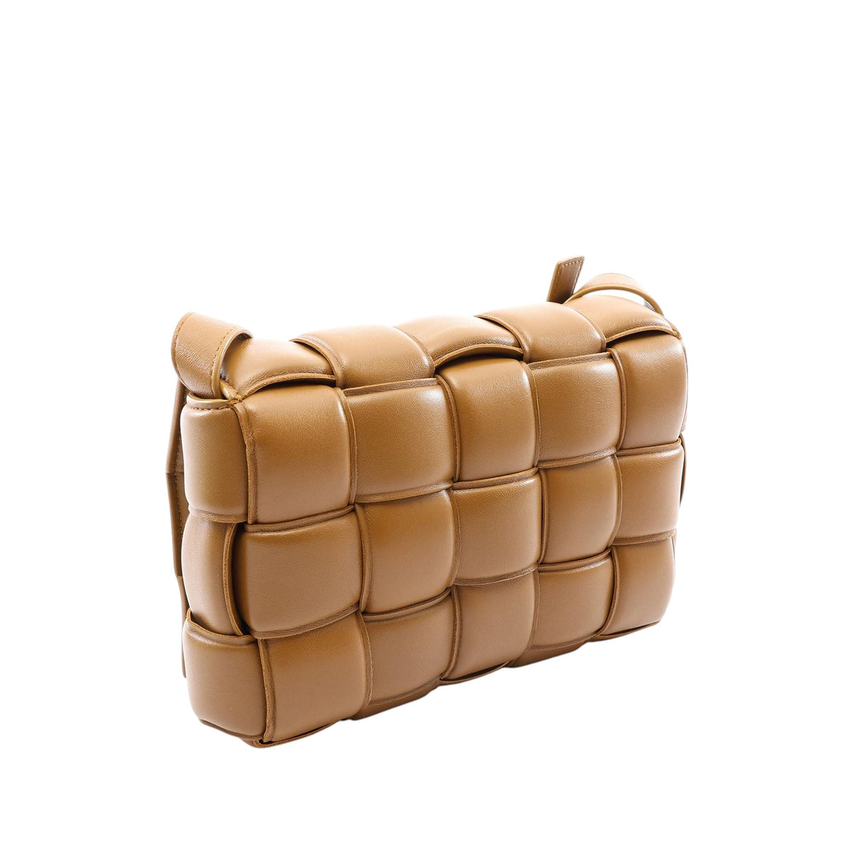 Bottega Veneta Nappa Intrecciato Padded Cassette Crossbody — Brown
