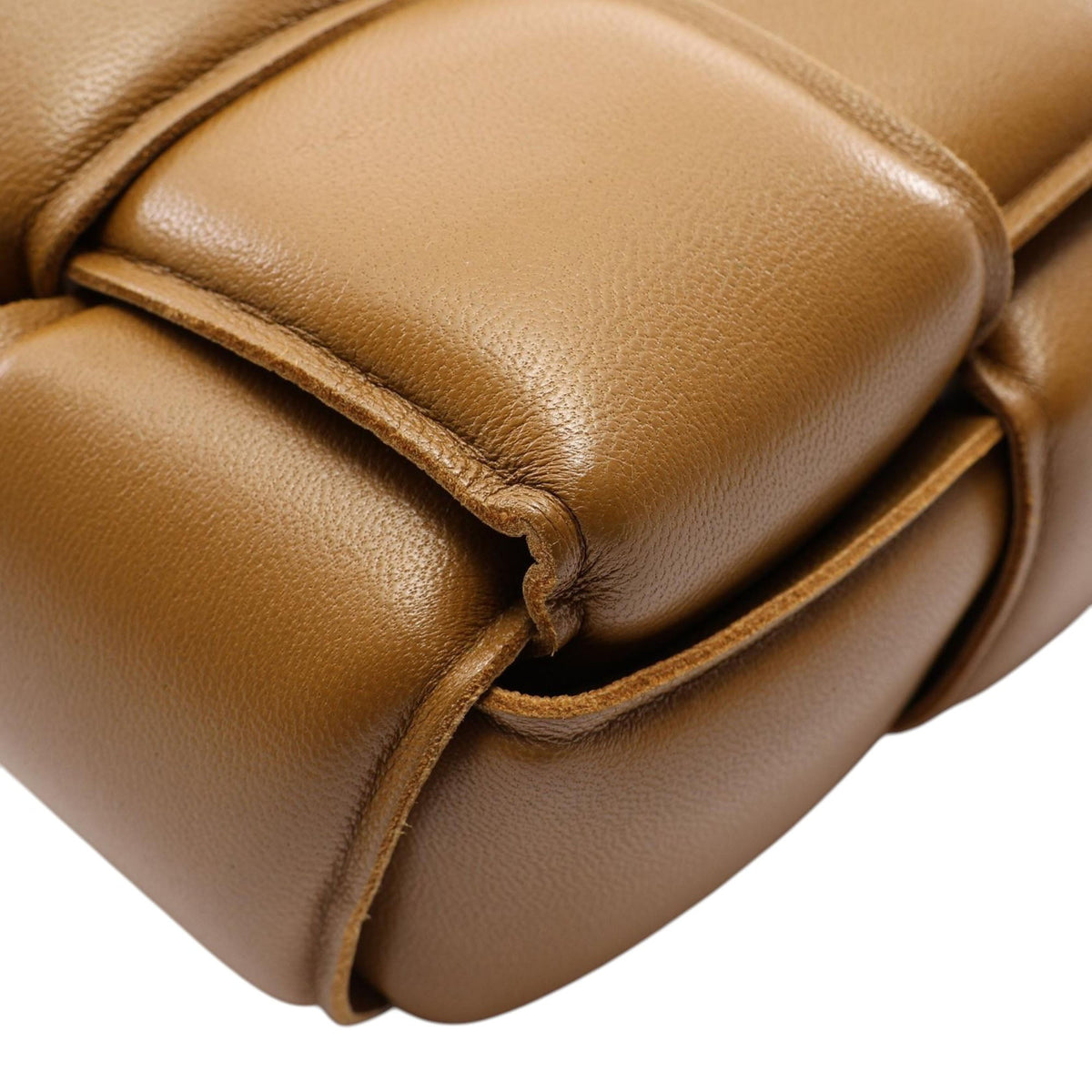 Bottega Veneta Nappa Intrecciato Padded Cassette Crossbody — Brown