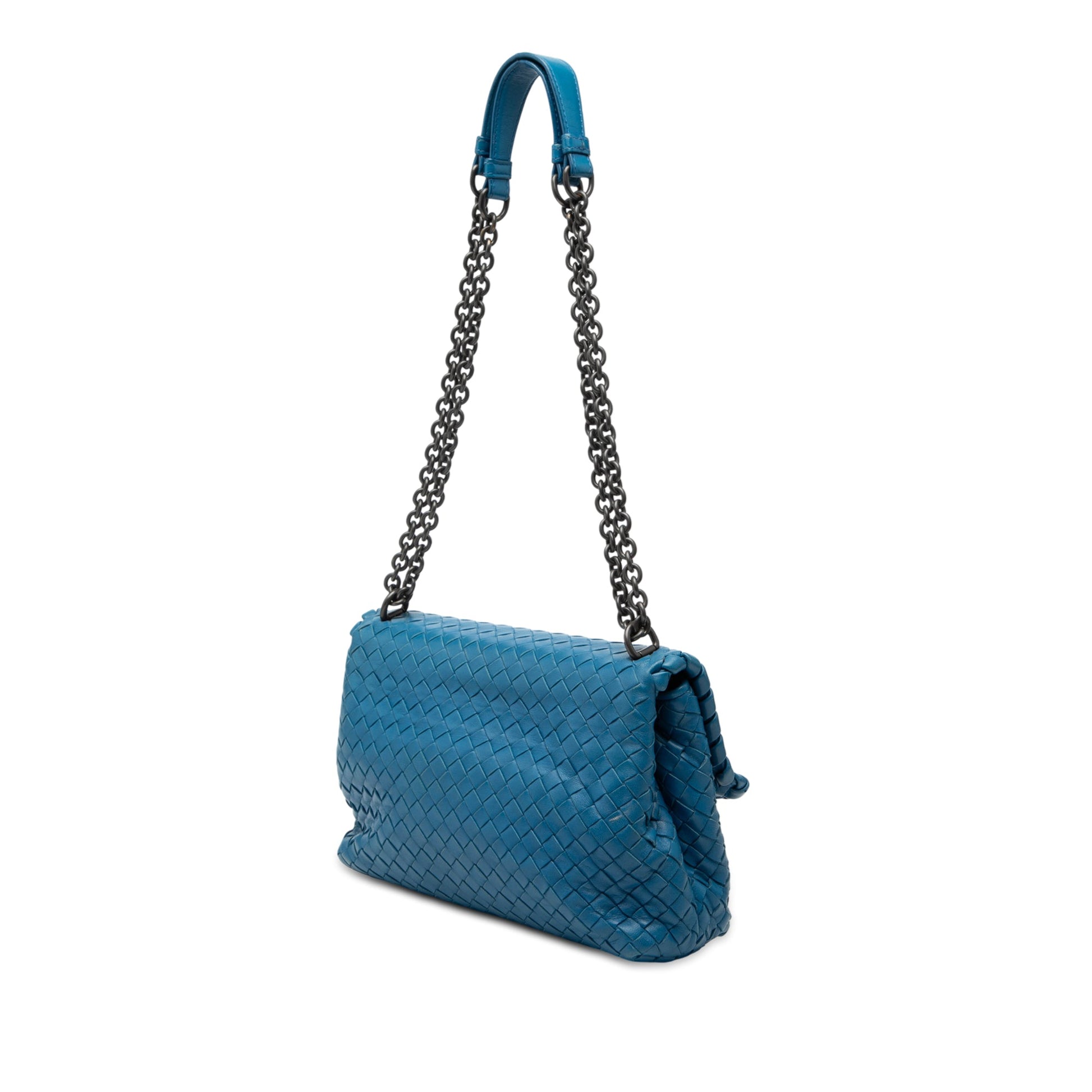 Bottega Veneta Small Nappa Intrecciato Olimpia Shoulder Bag