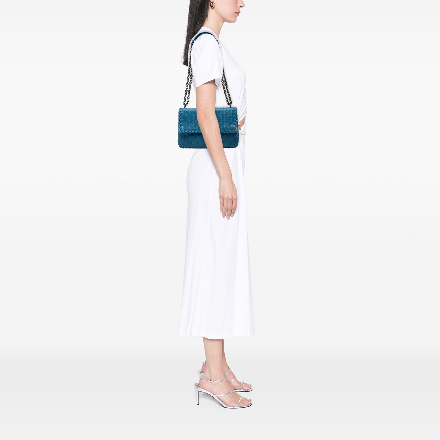 Bottega Veneta Small Nappa Intrecciato Olimpia Shoulder Bag
