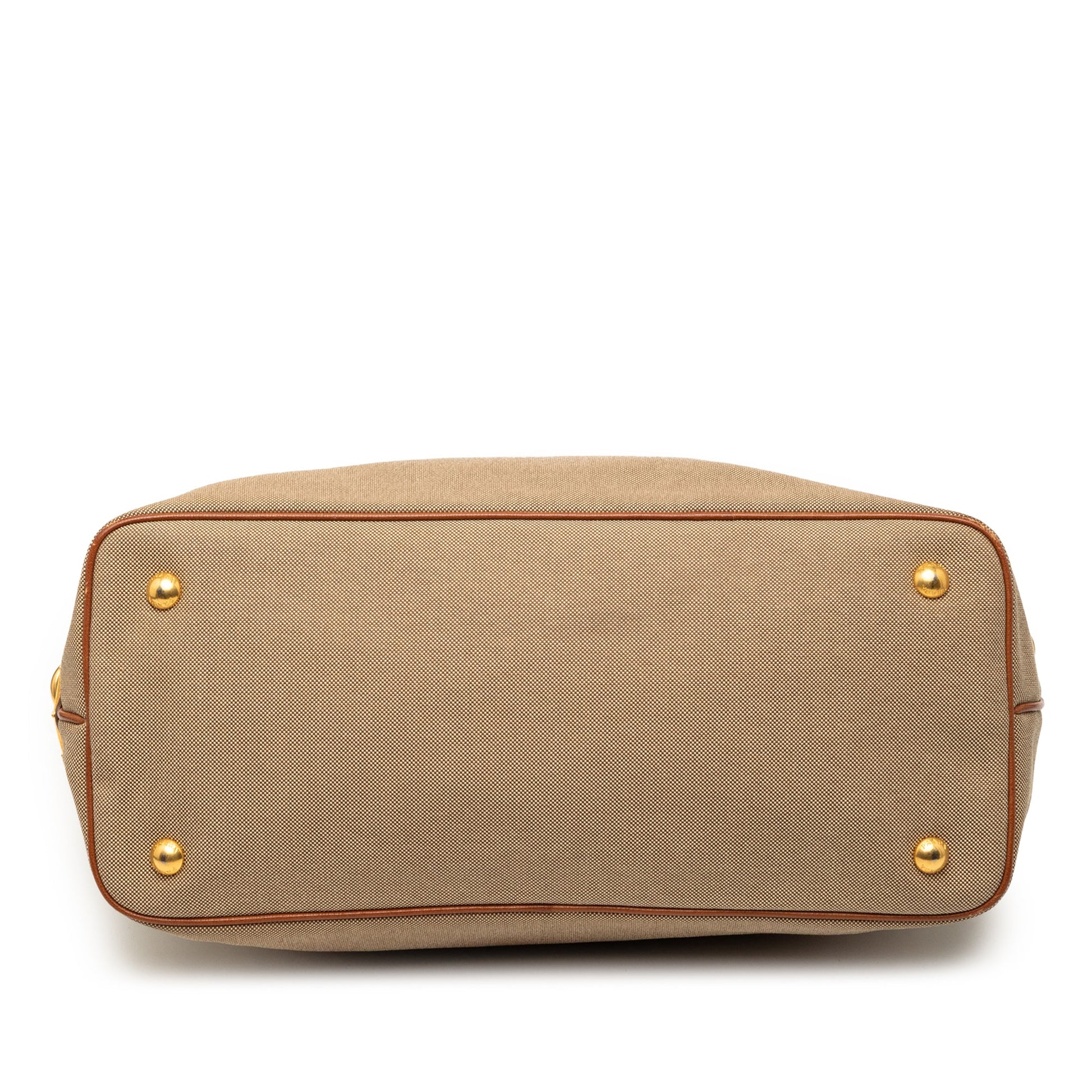 Prada Canvas Canapa Logo Convertible Tote