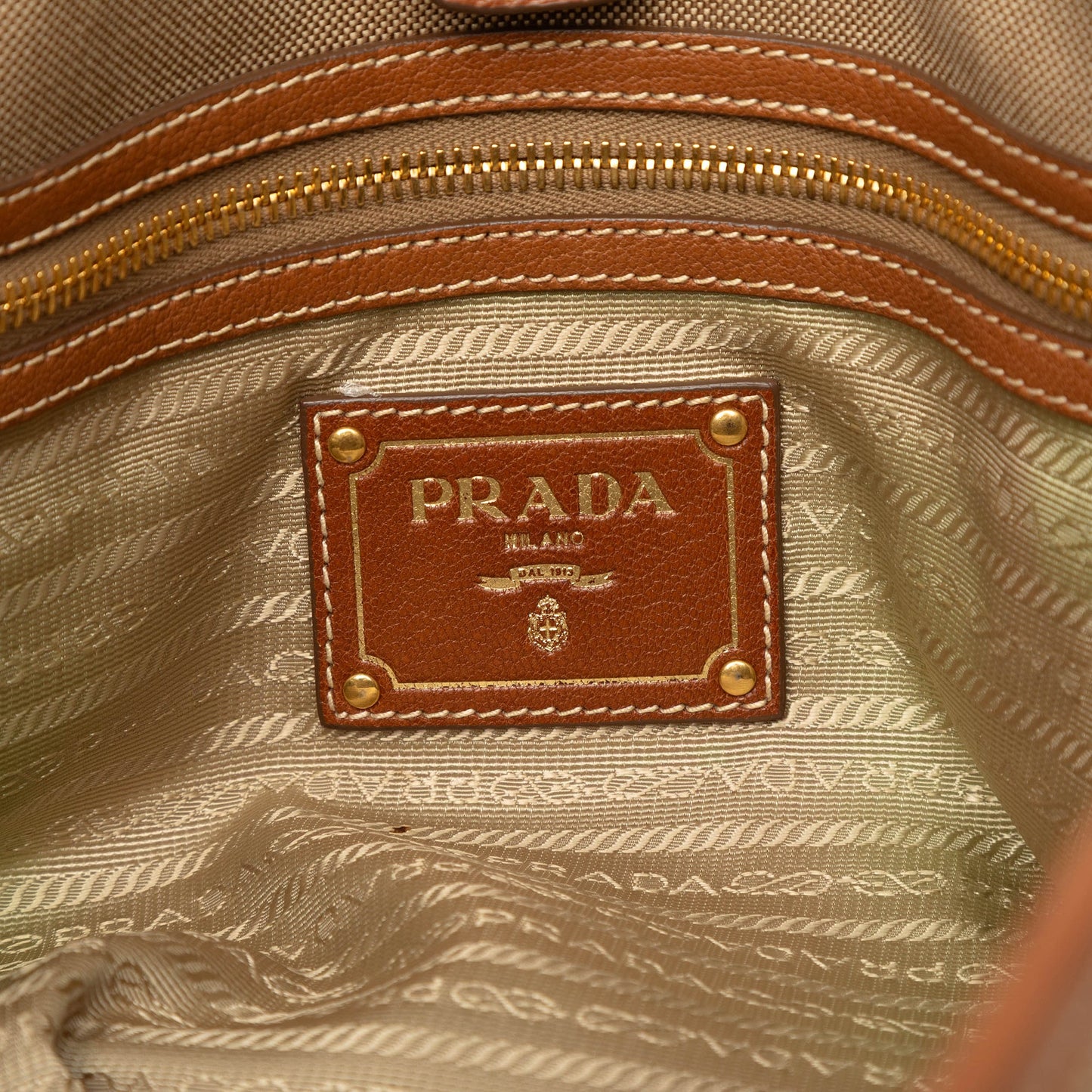 Prada Canvas Canapa Logo Convertible Tote