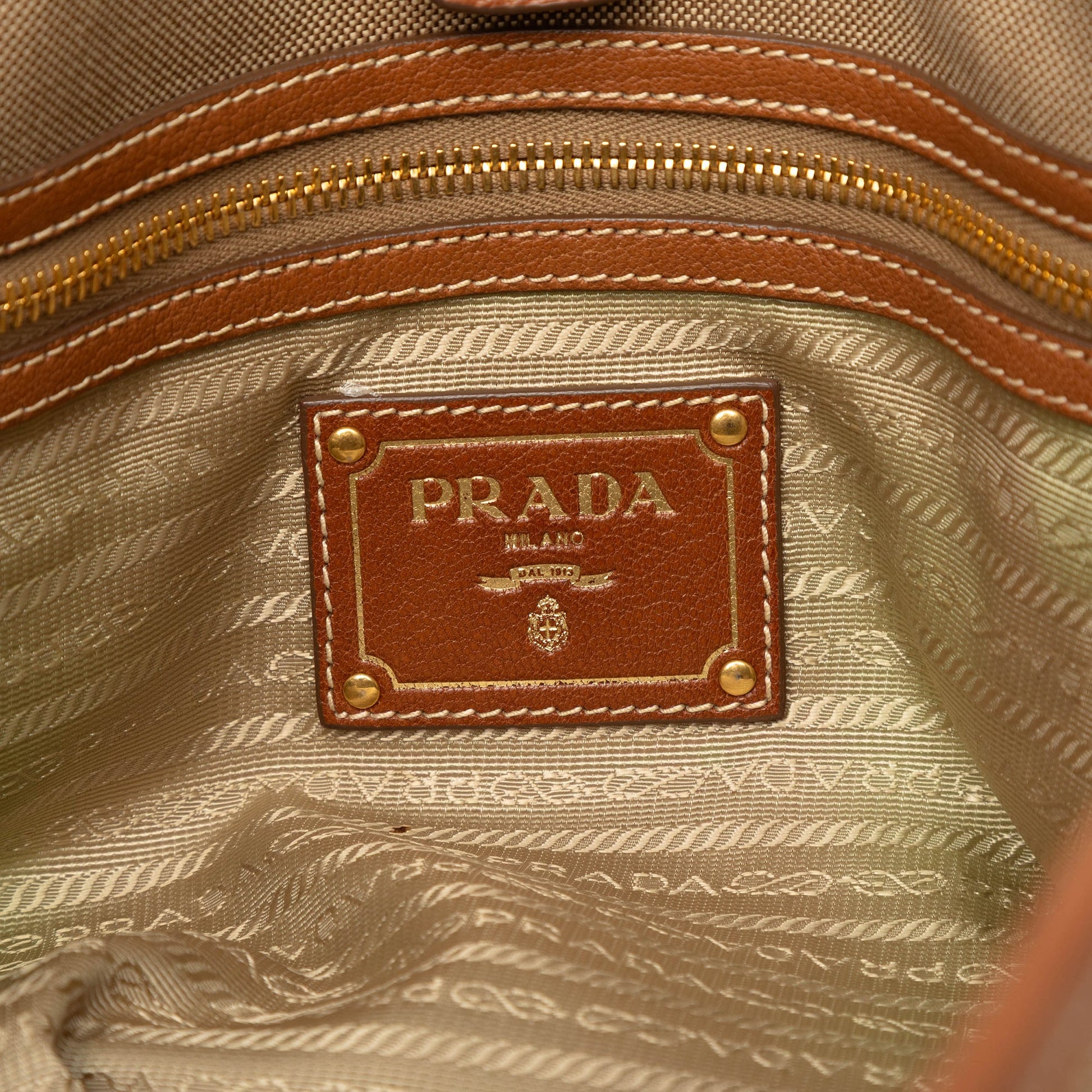 Prada Canvas Canapa Logo Convertible Tote