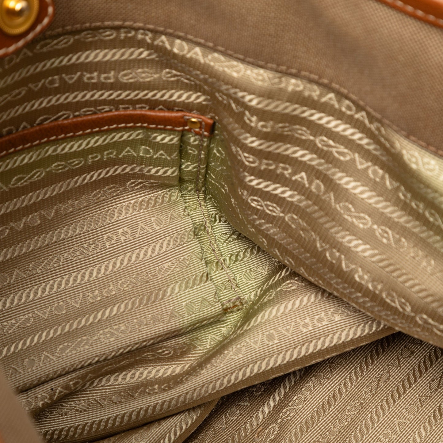 Prada Canvas Canapa Logo Convertible Tote