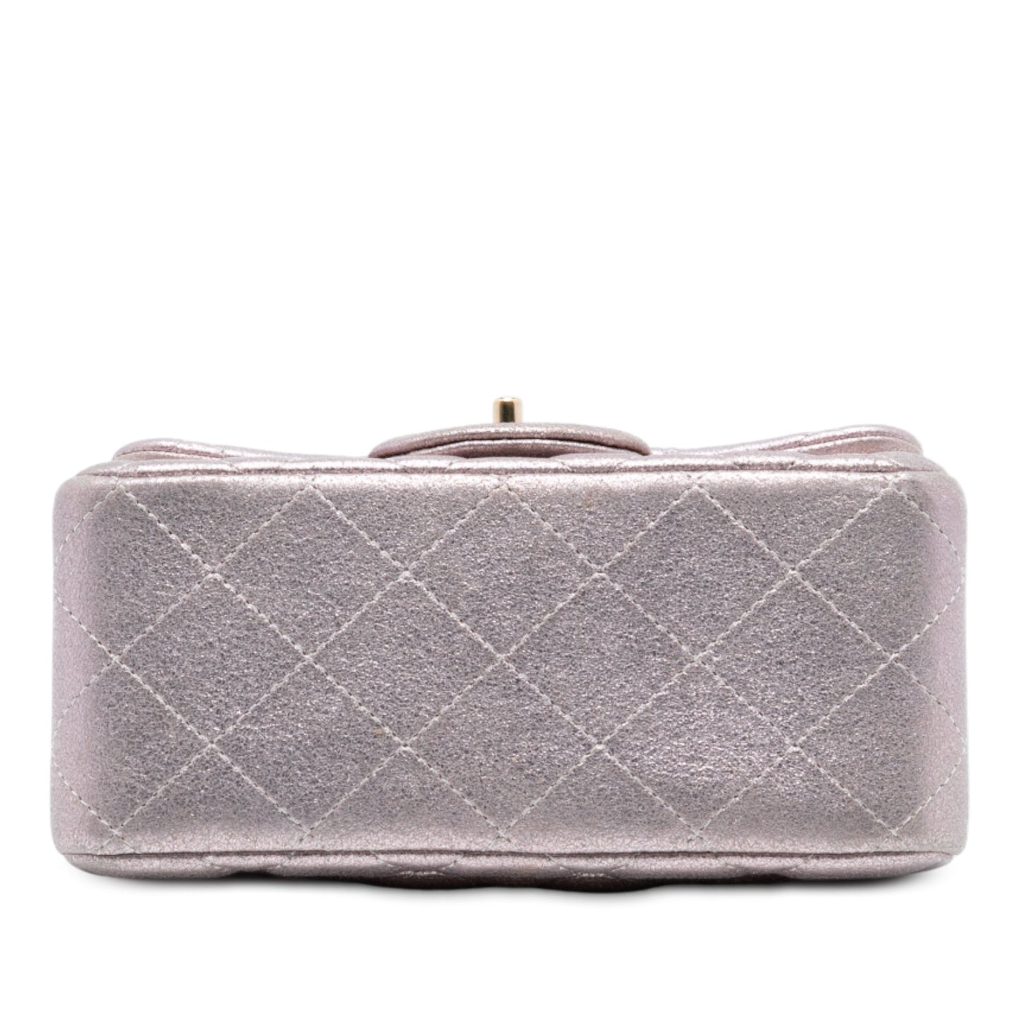 Chanel Mini Square Classic Metallic Lambskin Single Flap