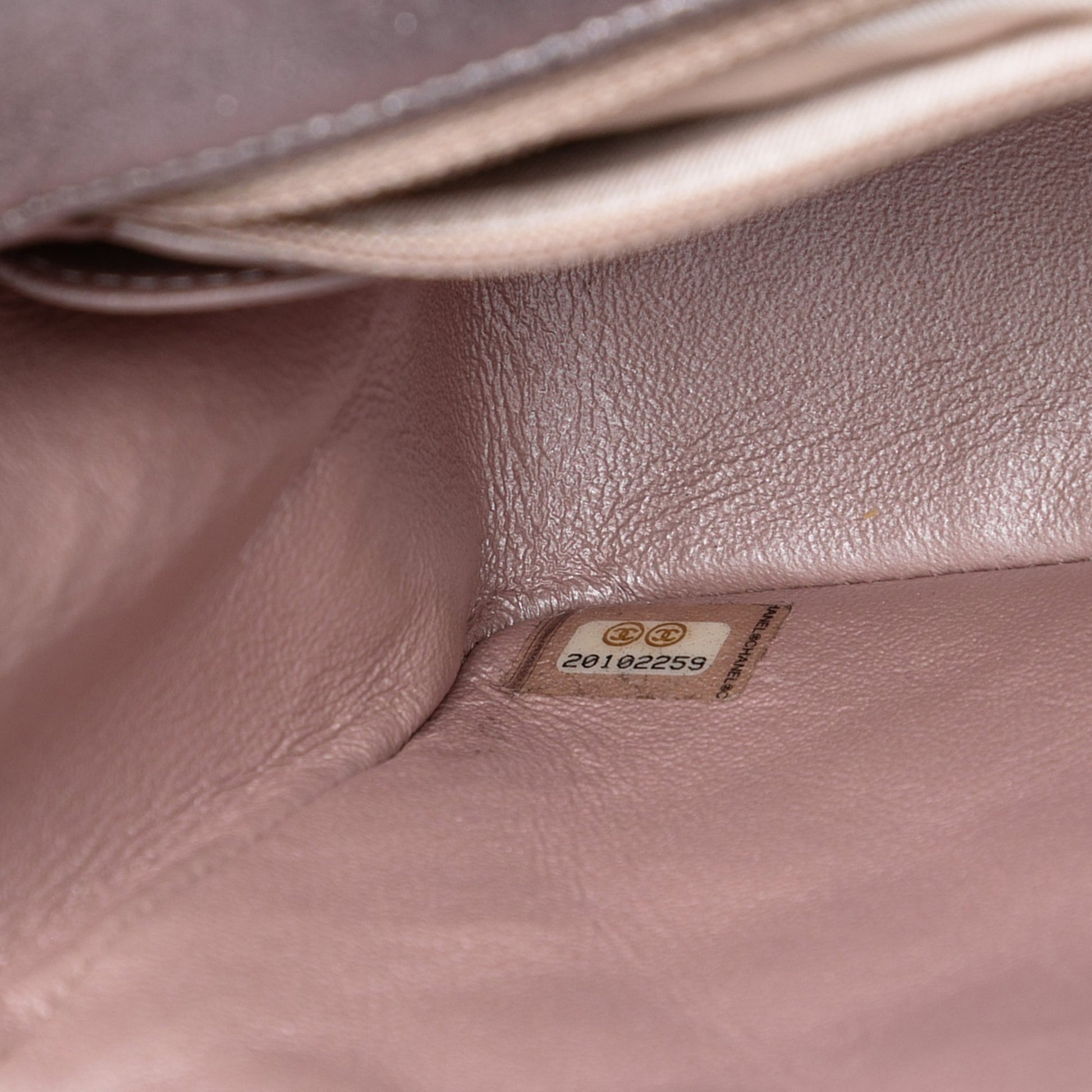Chanel Mini Square Classic Metallic Lambskin Single Flap