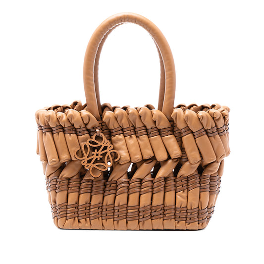 LOEWE Small Nappa Tubular Basket Tote