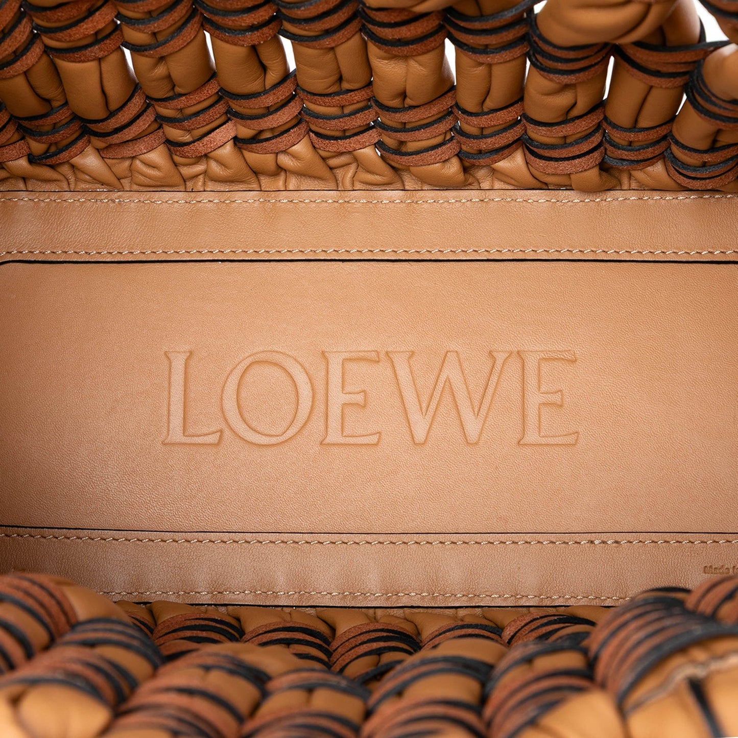 LOEWE Small Nappa Tubular Basket Tote