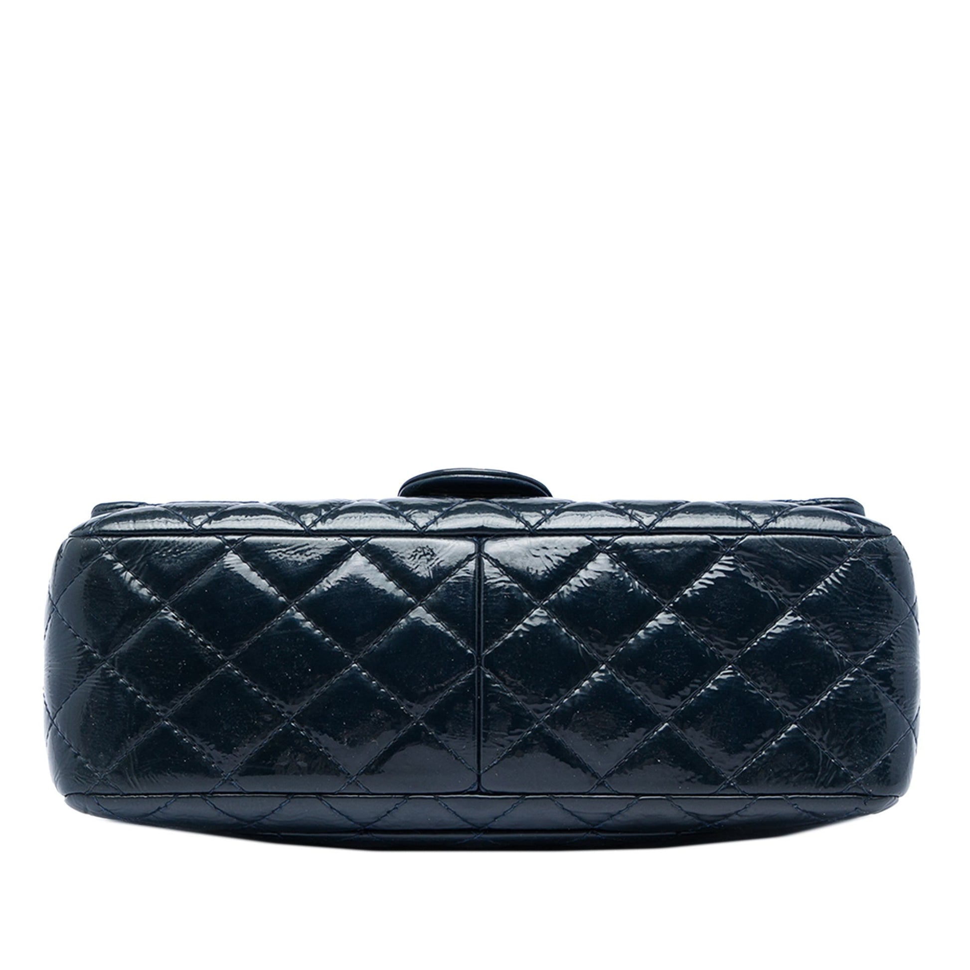 Chanel Quilted Crinkled Patent Reissue 2.55 Double Flap 226