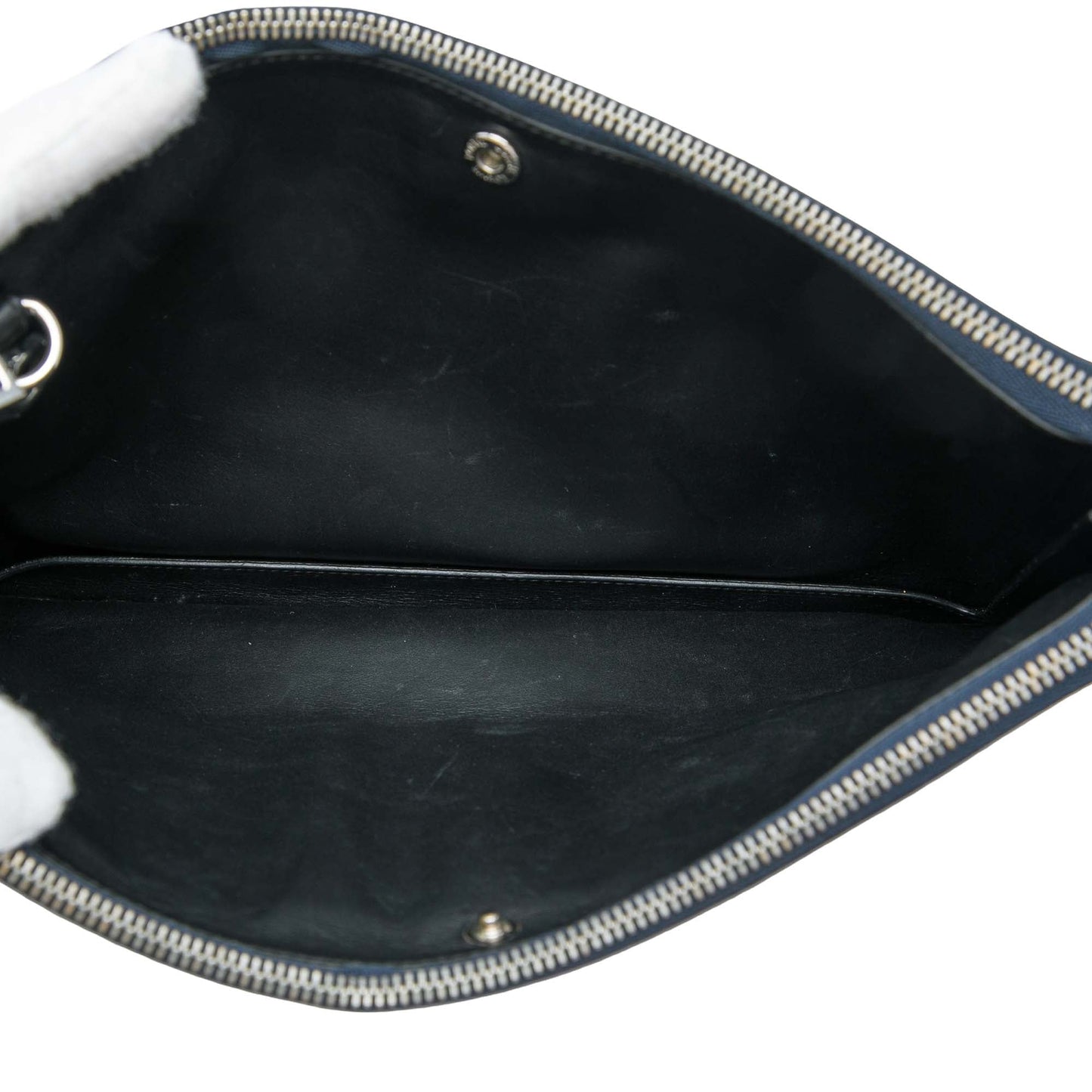 LOEWE Embossed Anagram Calfskin Repeat Double Flat Pouch