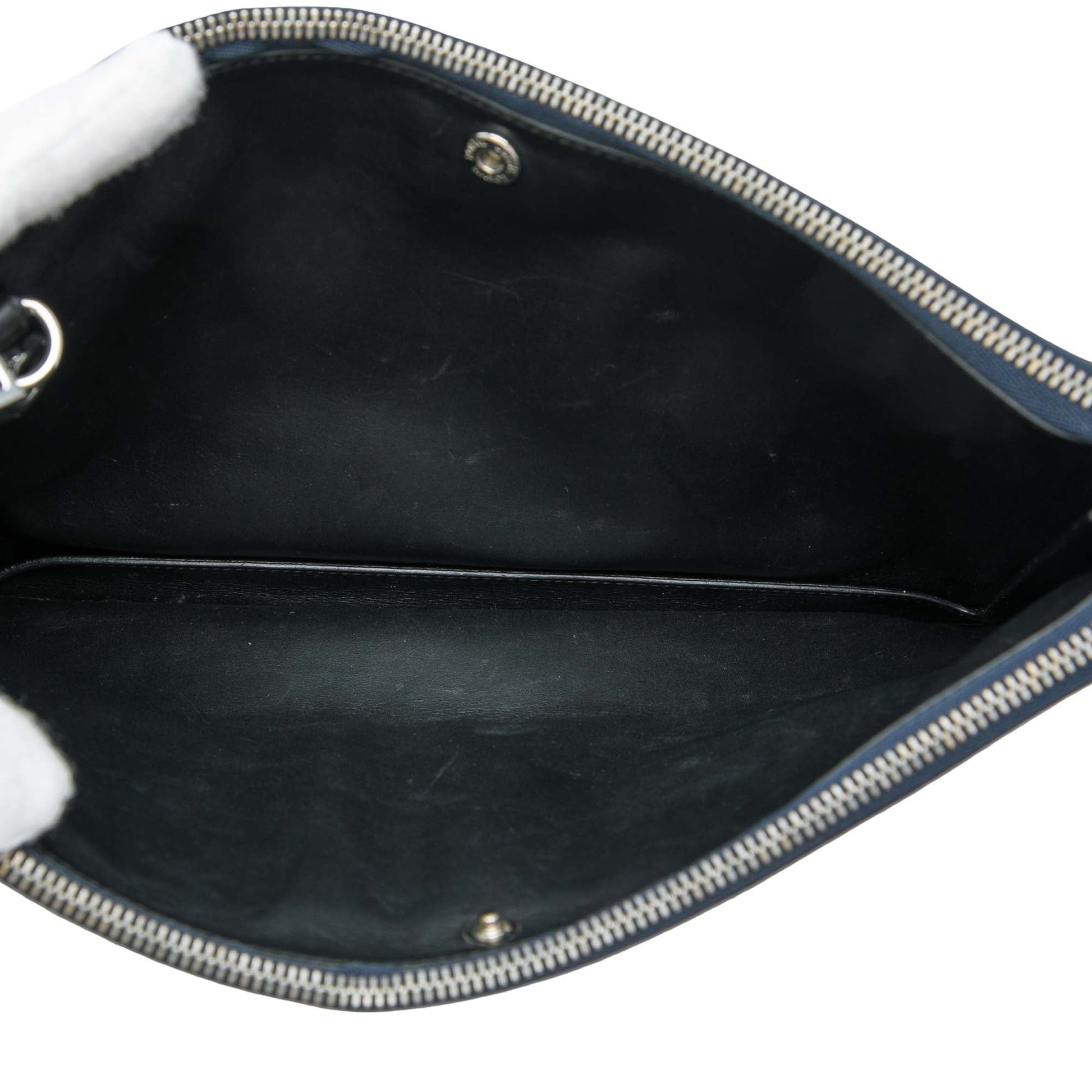 LOEWE Embossed Anagram Calfskin Repeat Double Flat Pouch