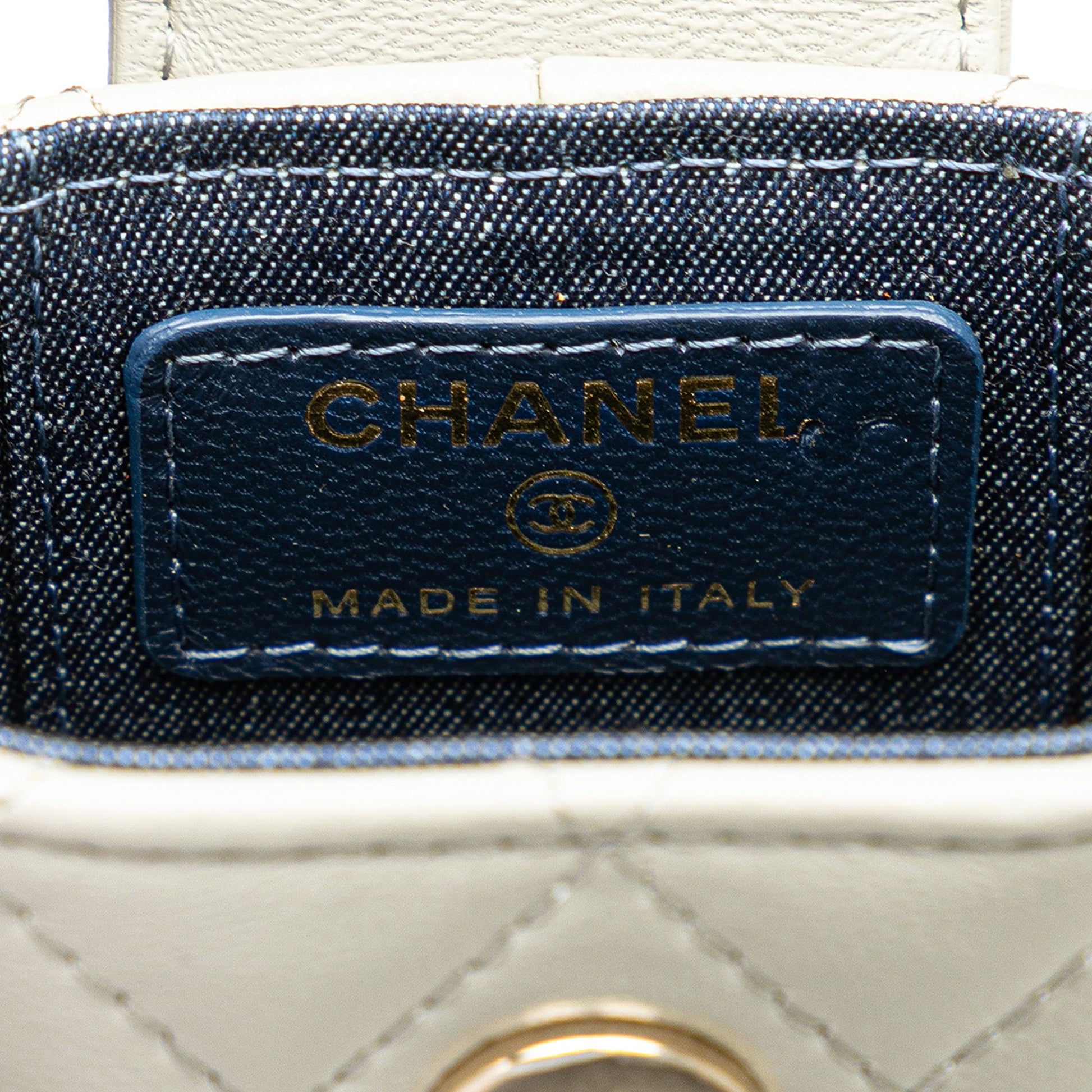 Chanel Mini Lambskin Elegant Chain Vanity Case