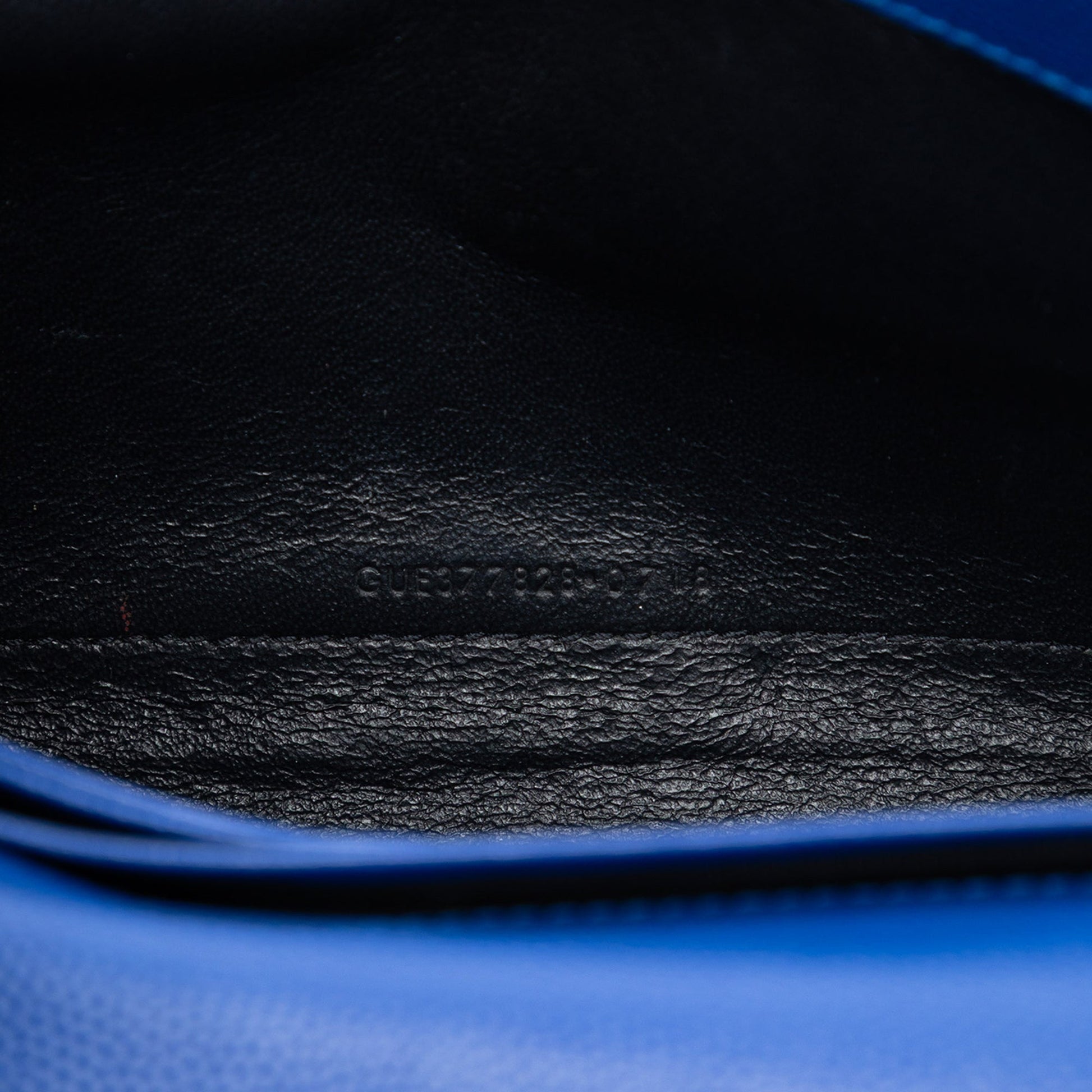 Saint Laurent Grain De Poudre Chevron Monogram Envelope Chain Wallet