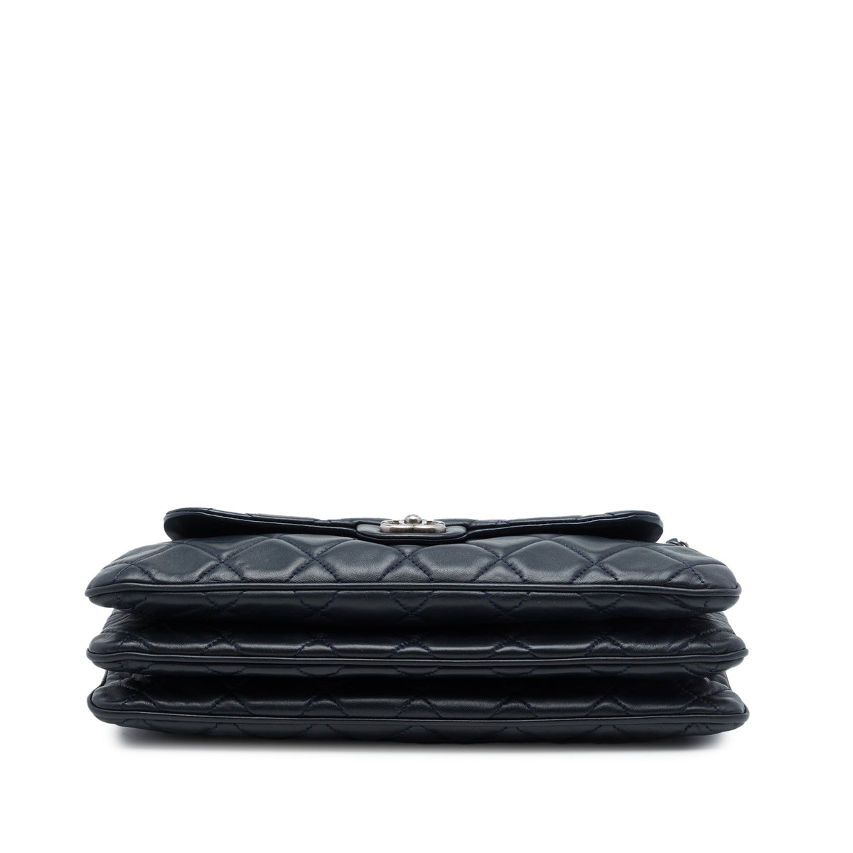 Chanel CC Quilted Lambskin Accordion Flap — Blue