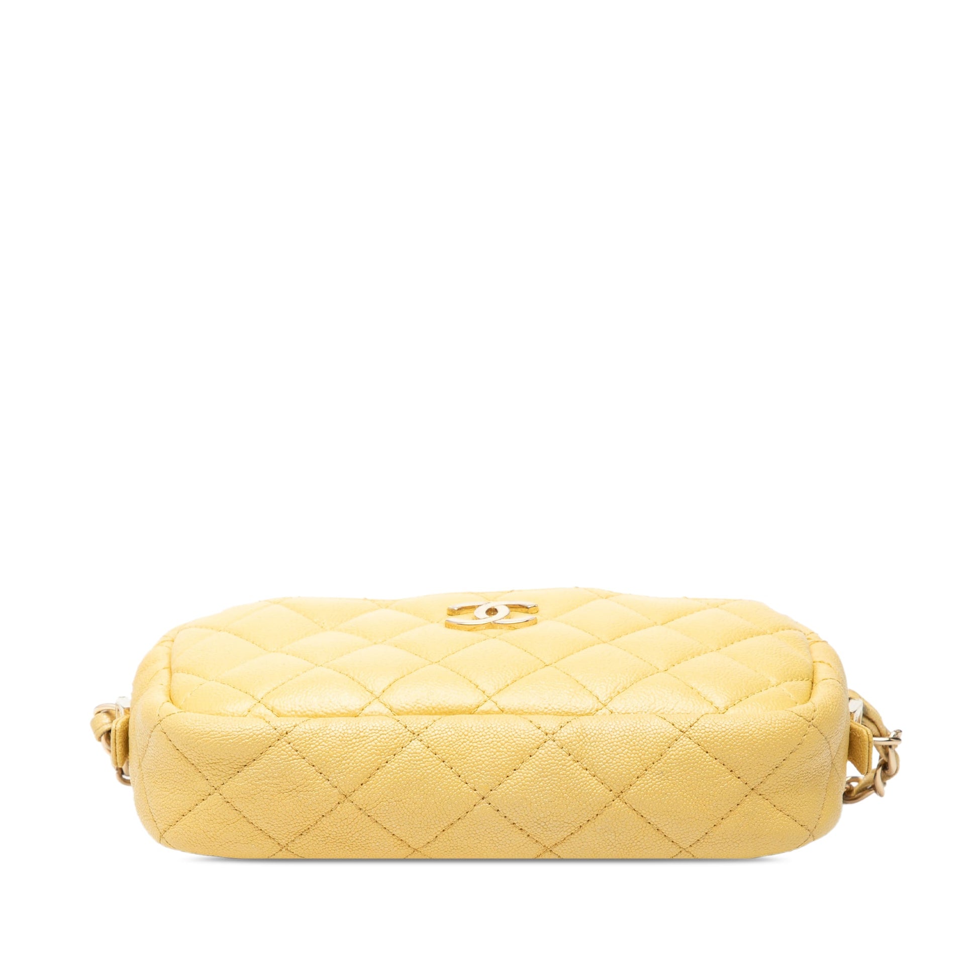 Chanel Mini Quilted Iridescent Caviar Camera Case