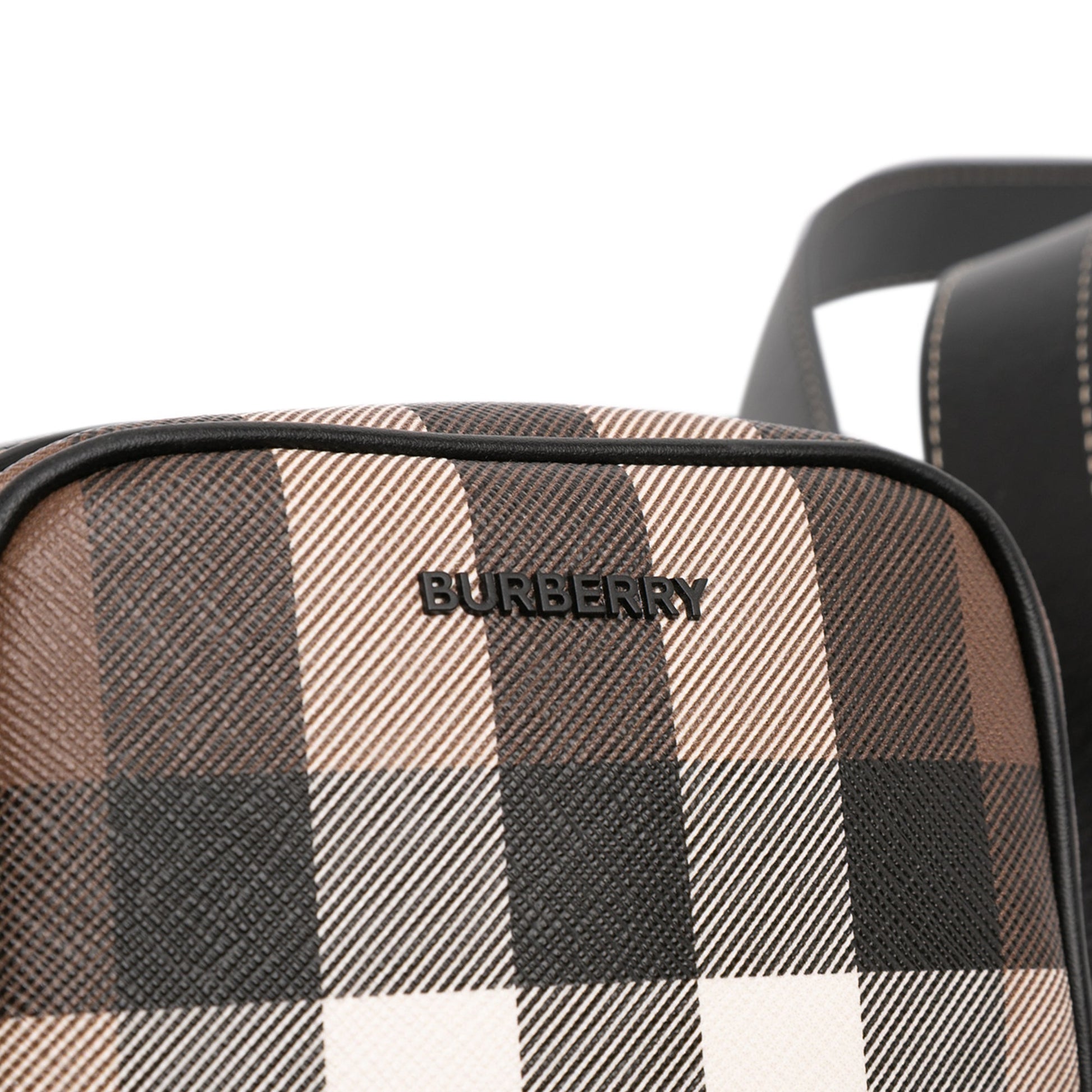 Burberry Giant Check E-Canvas Vertical Paddy Crossbody