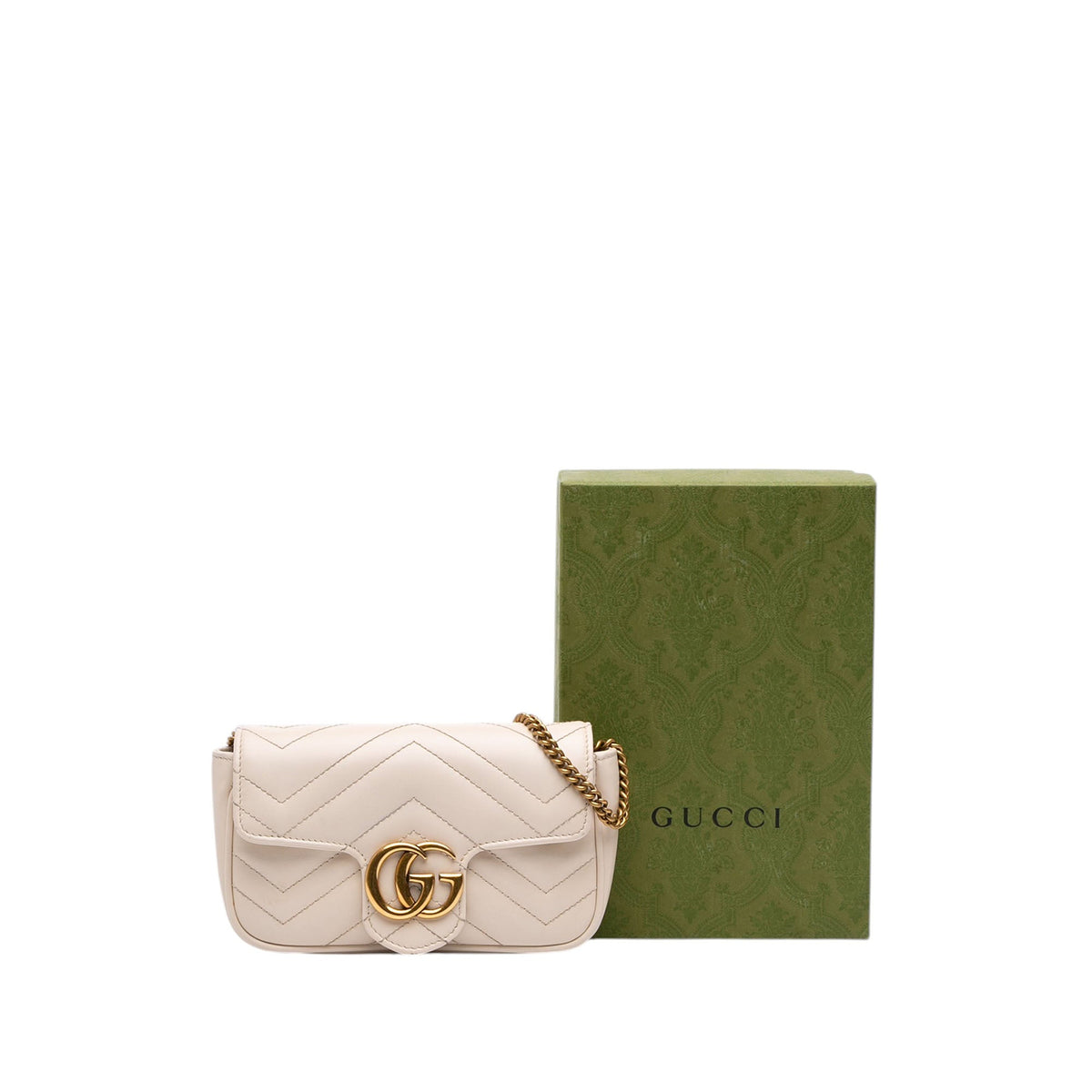 Gucci Mini GG Marmont Matelasse Calfskin Flap Crossbody