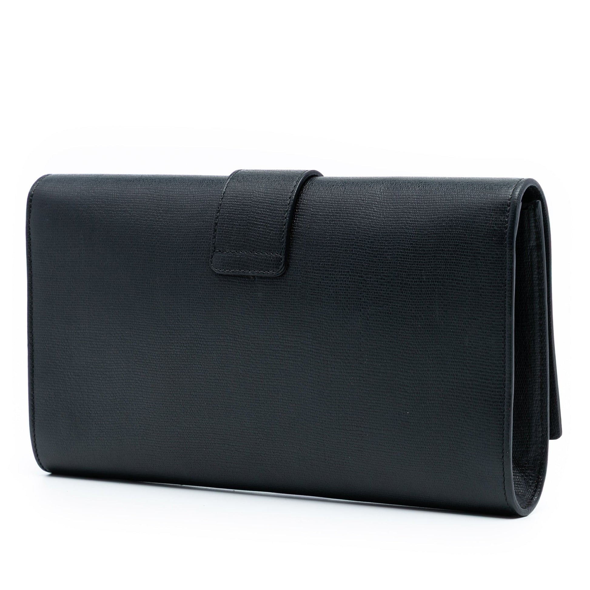 Saint Laurent Leather Chyc Ligne Clutch
