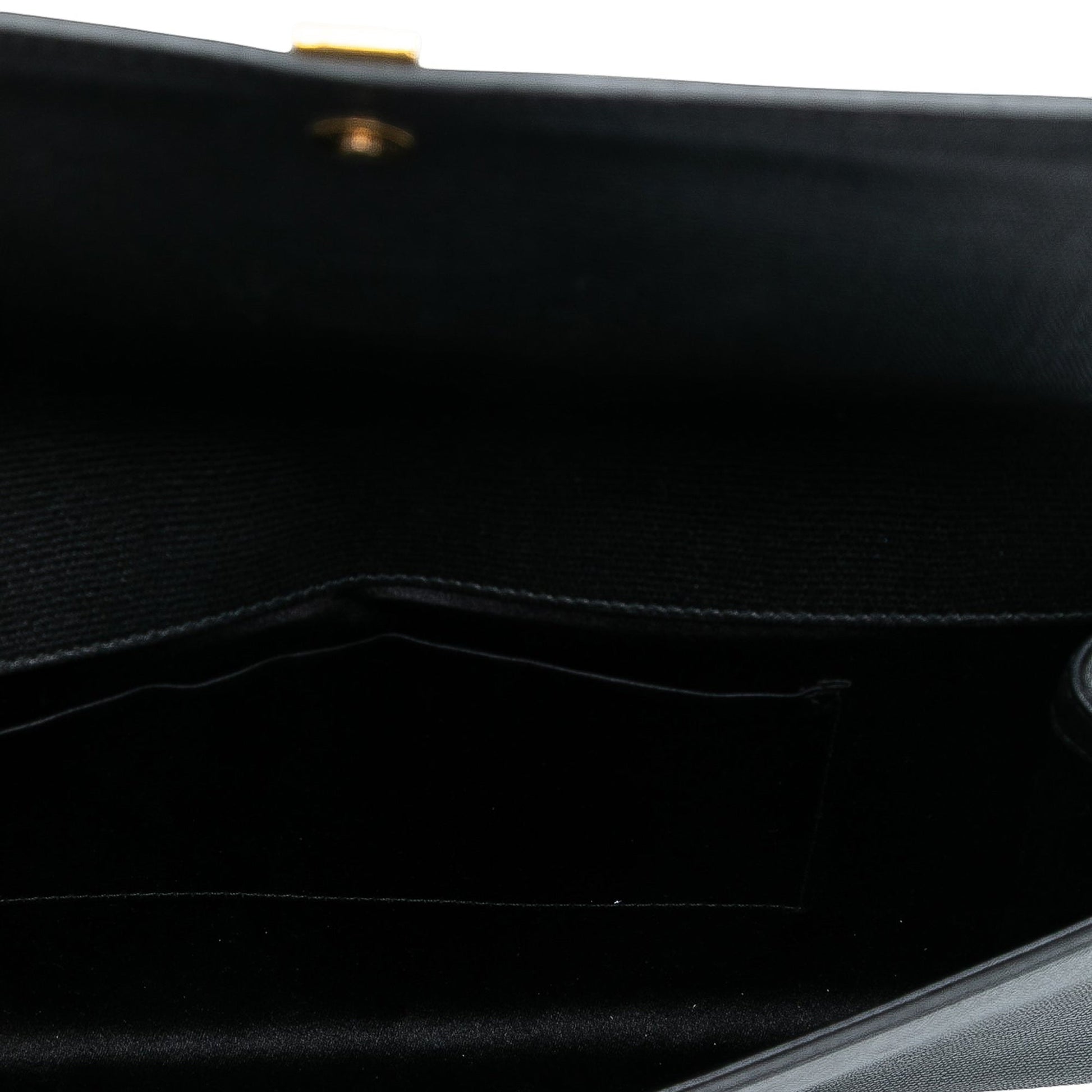 Saint Laurent Leather Chyc Ligne Clutch