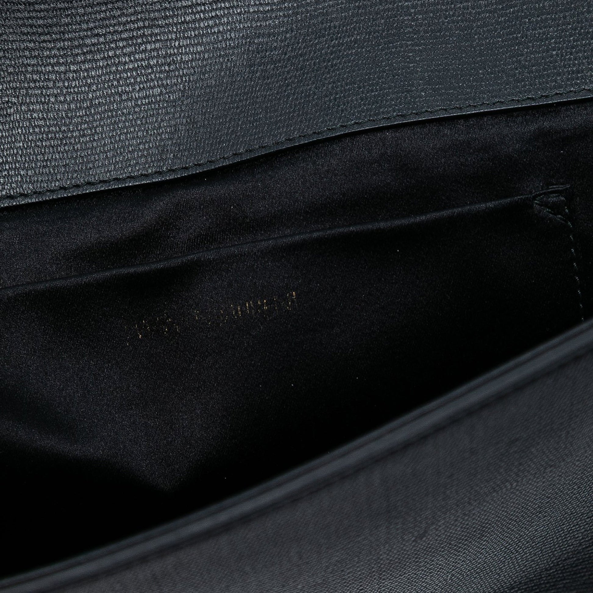 Saint Laurent Leather Chyc Ligne Clutch