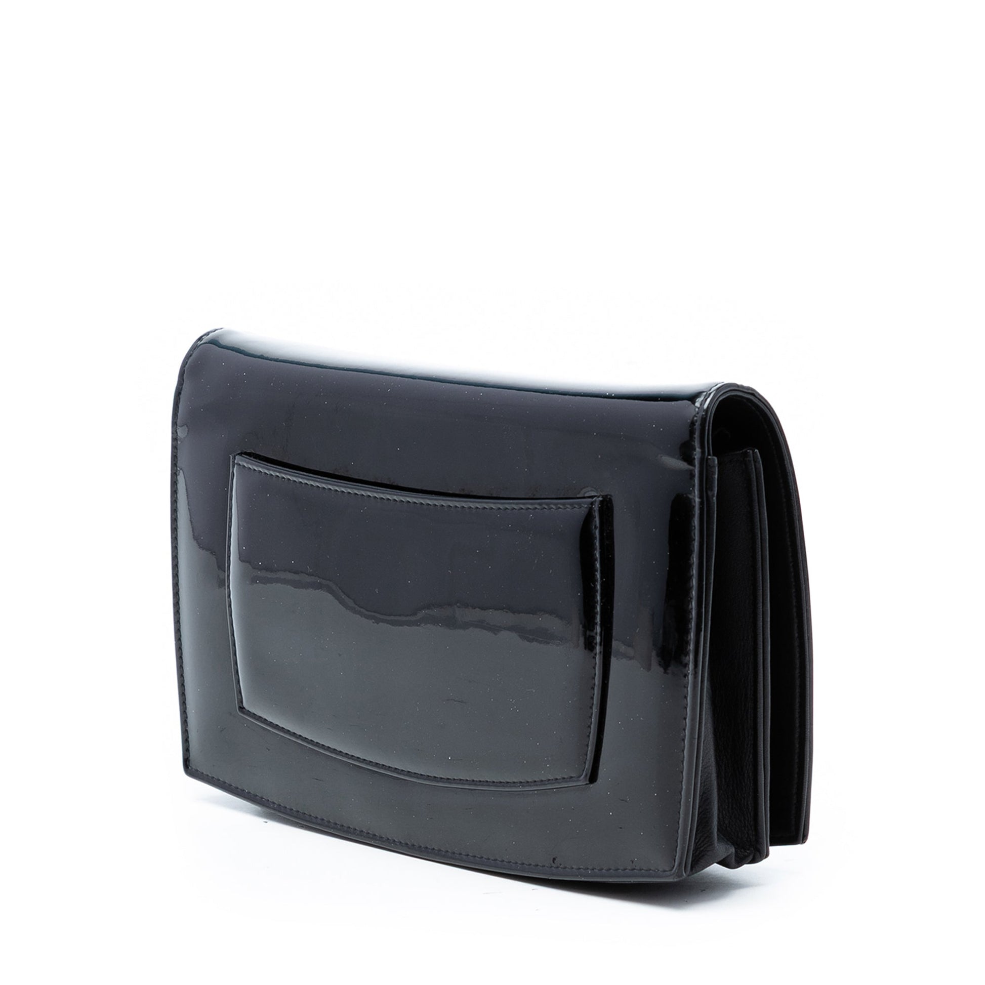Chanel CC Patent Compact Wallet On Chain