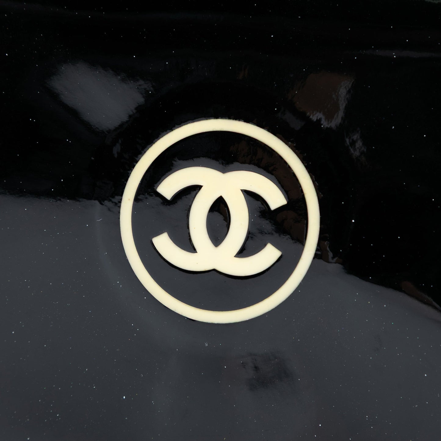 Chanel CC Patent Compact Wallet On Chain