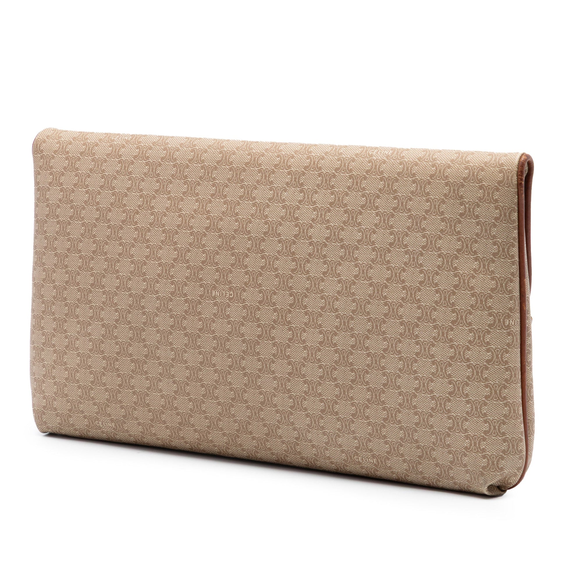 Celine Macadam Coated Canvas Clutch