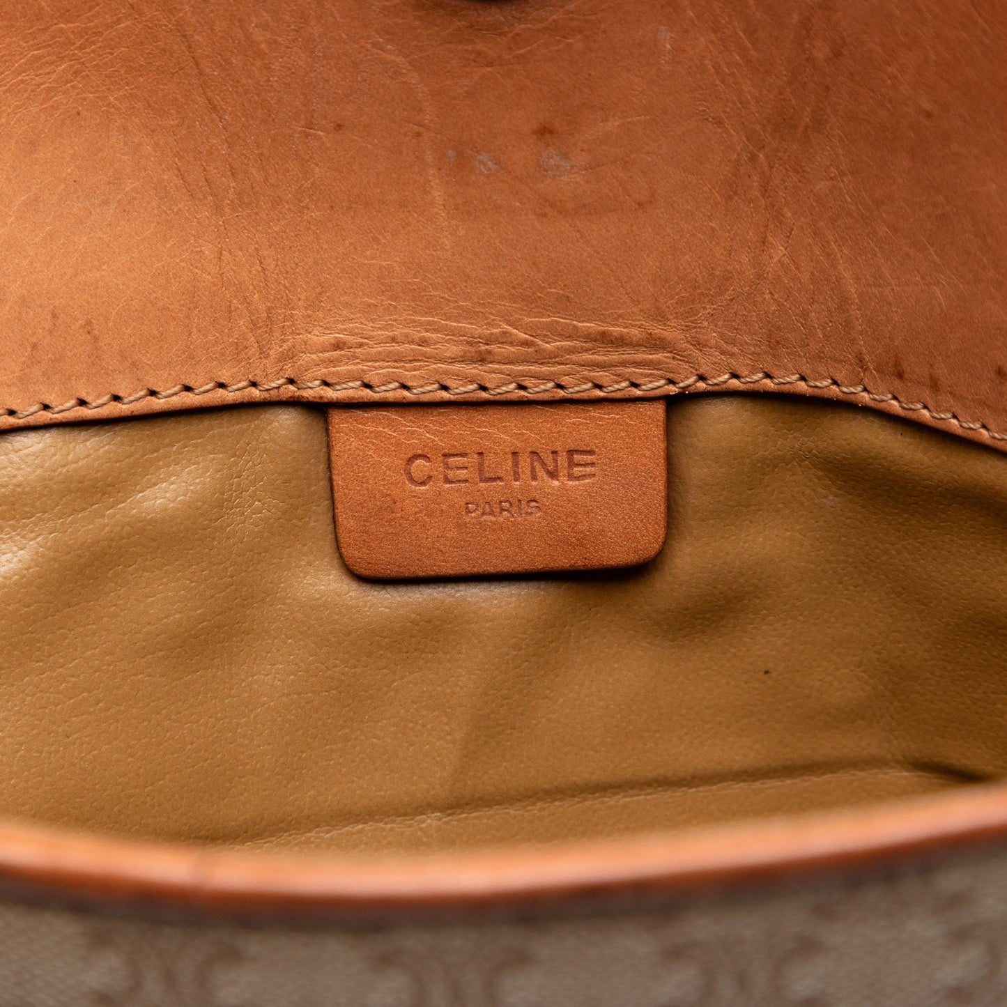 Celine Macadam Coated Canvas Clutch
